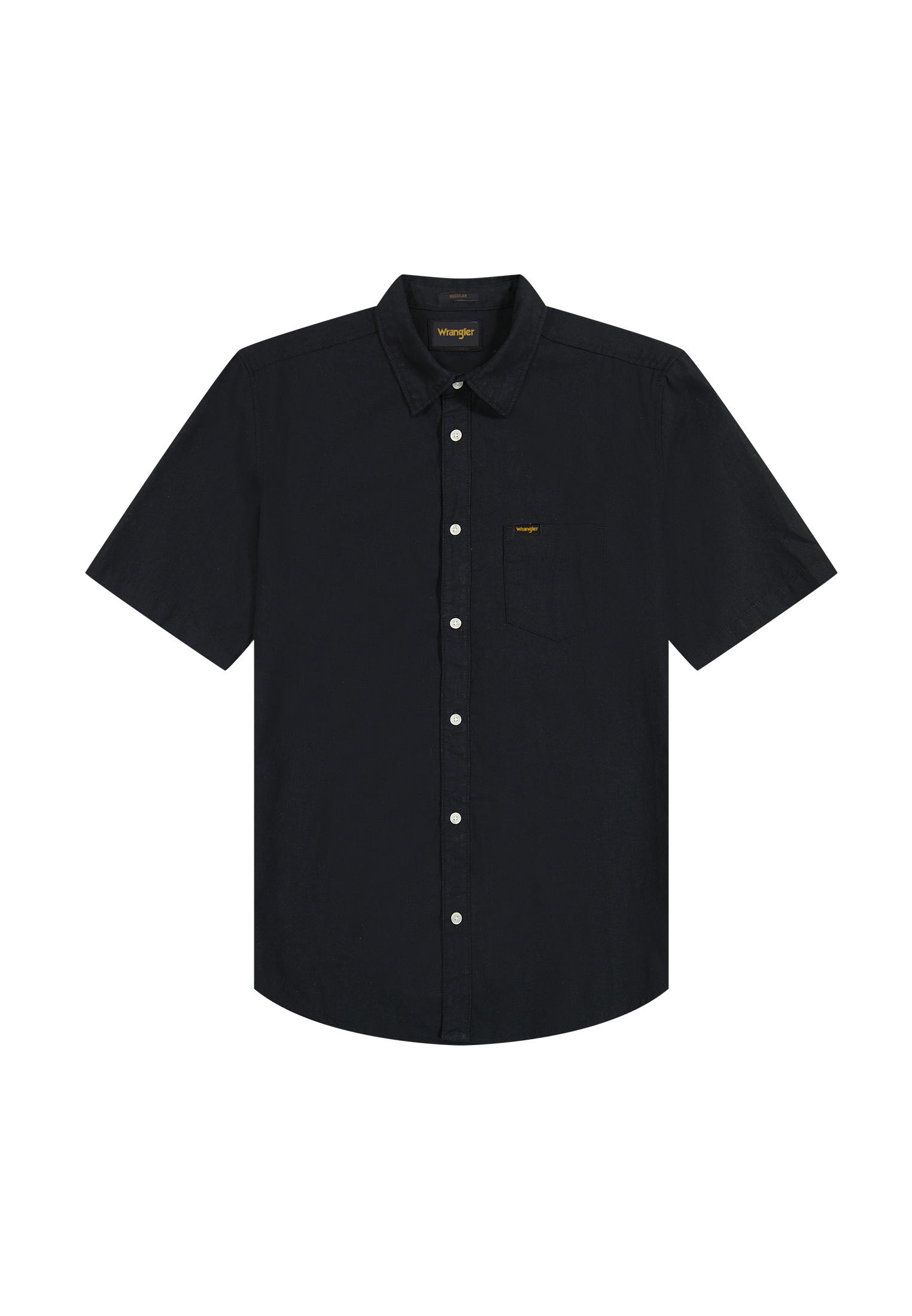 Ss 1 Pkt Shirt in Black