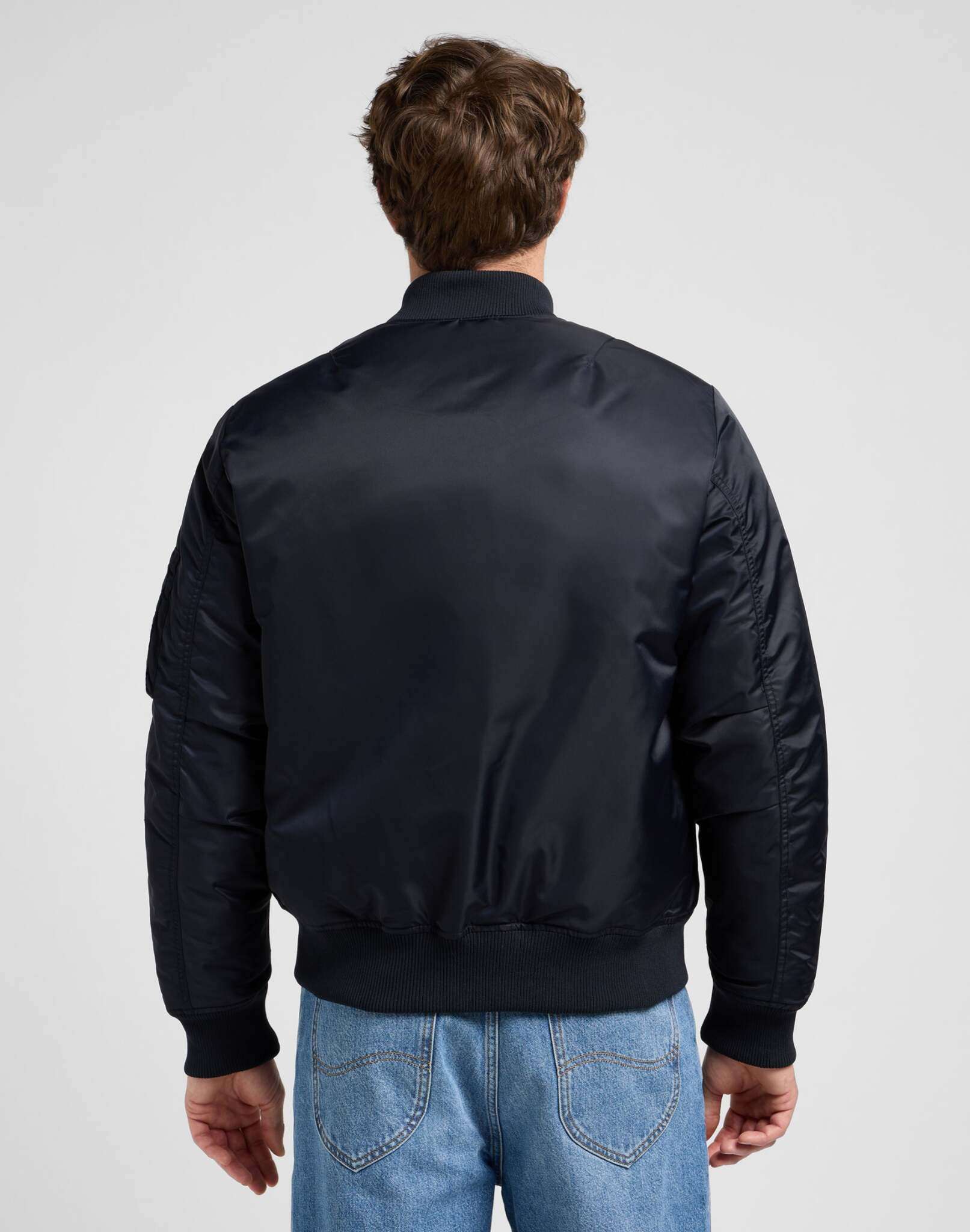 Bomber Jacket in Black Jacken Lee