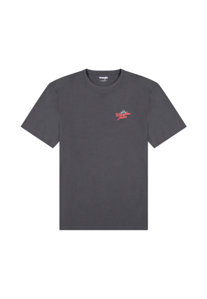 Graphic Tee in Faded Black