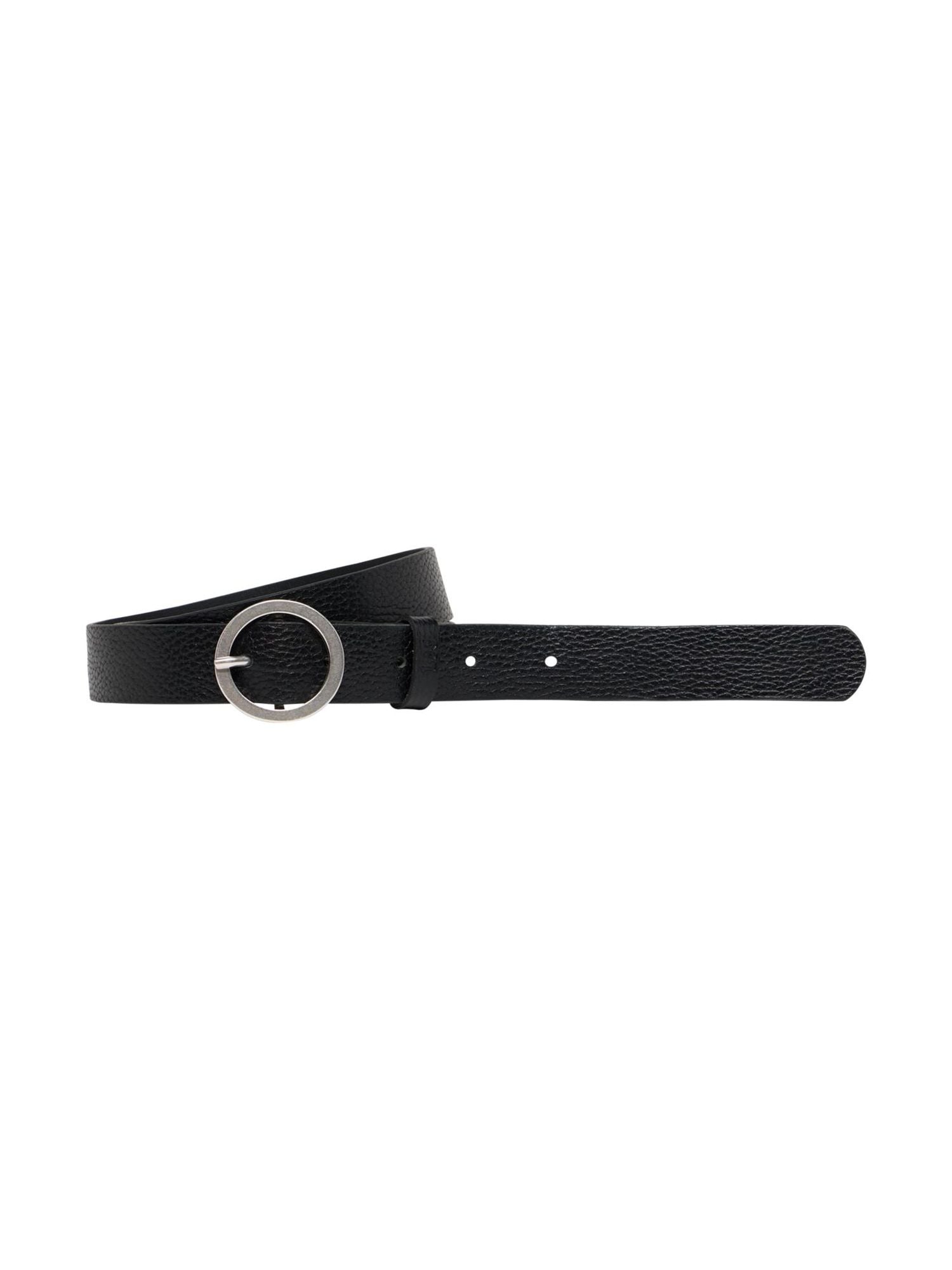 Round Buckle Belt in Black Gürtel Lee