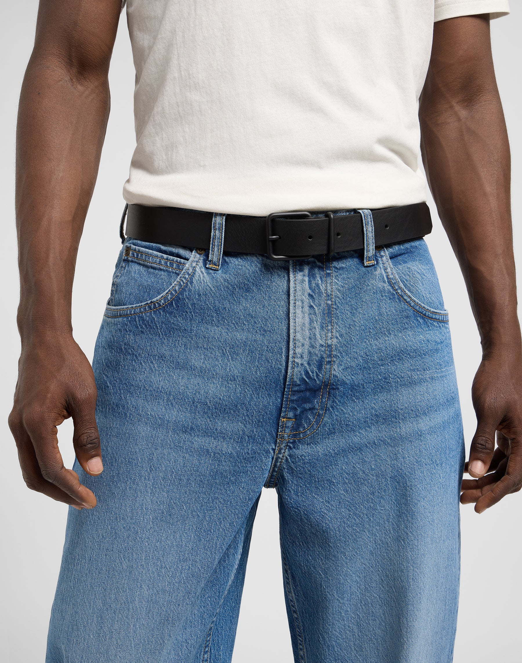 Casual Belt in Black Gürtel Lee