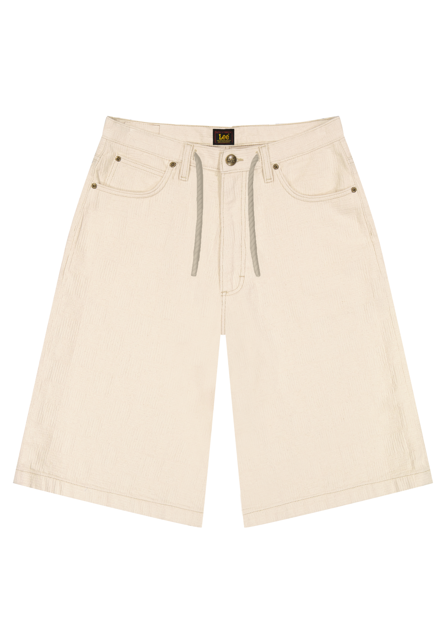 Jort With Drawstring in Natural Greige Shorts Lee