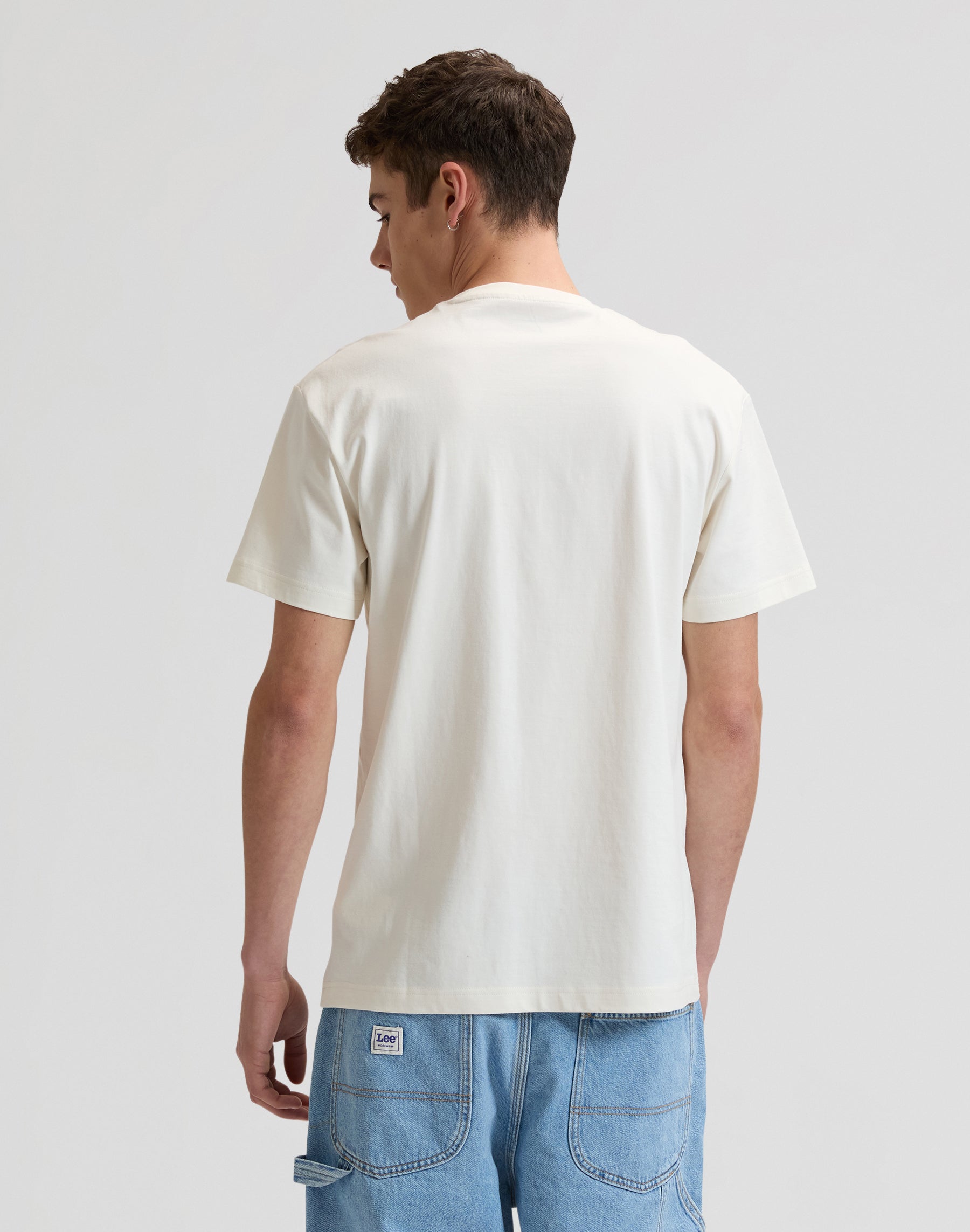 Lee Flag Tee in Natural