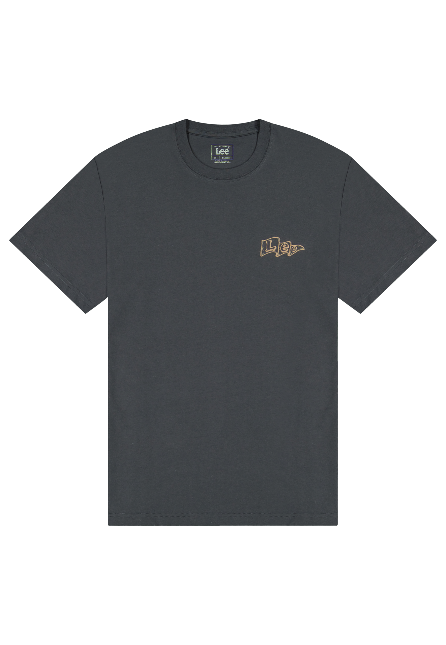 Lee Flag Tee in Washed Black T-Shirts Lee