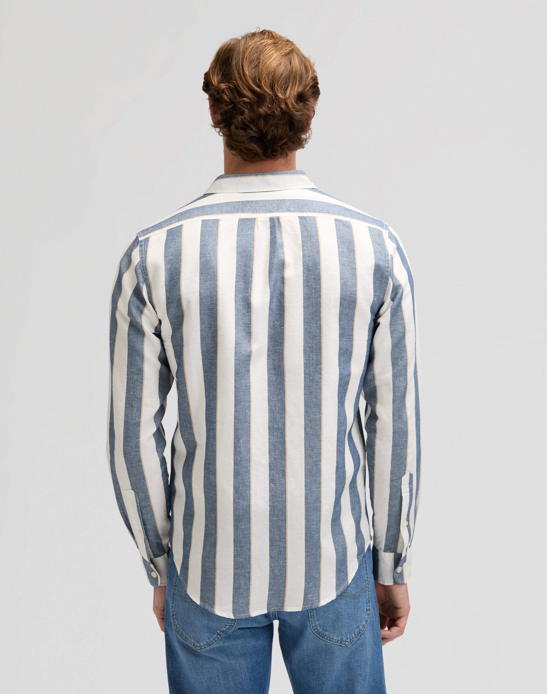 Lee Shirt in Academy Blue Stripe Hemden Lee
