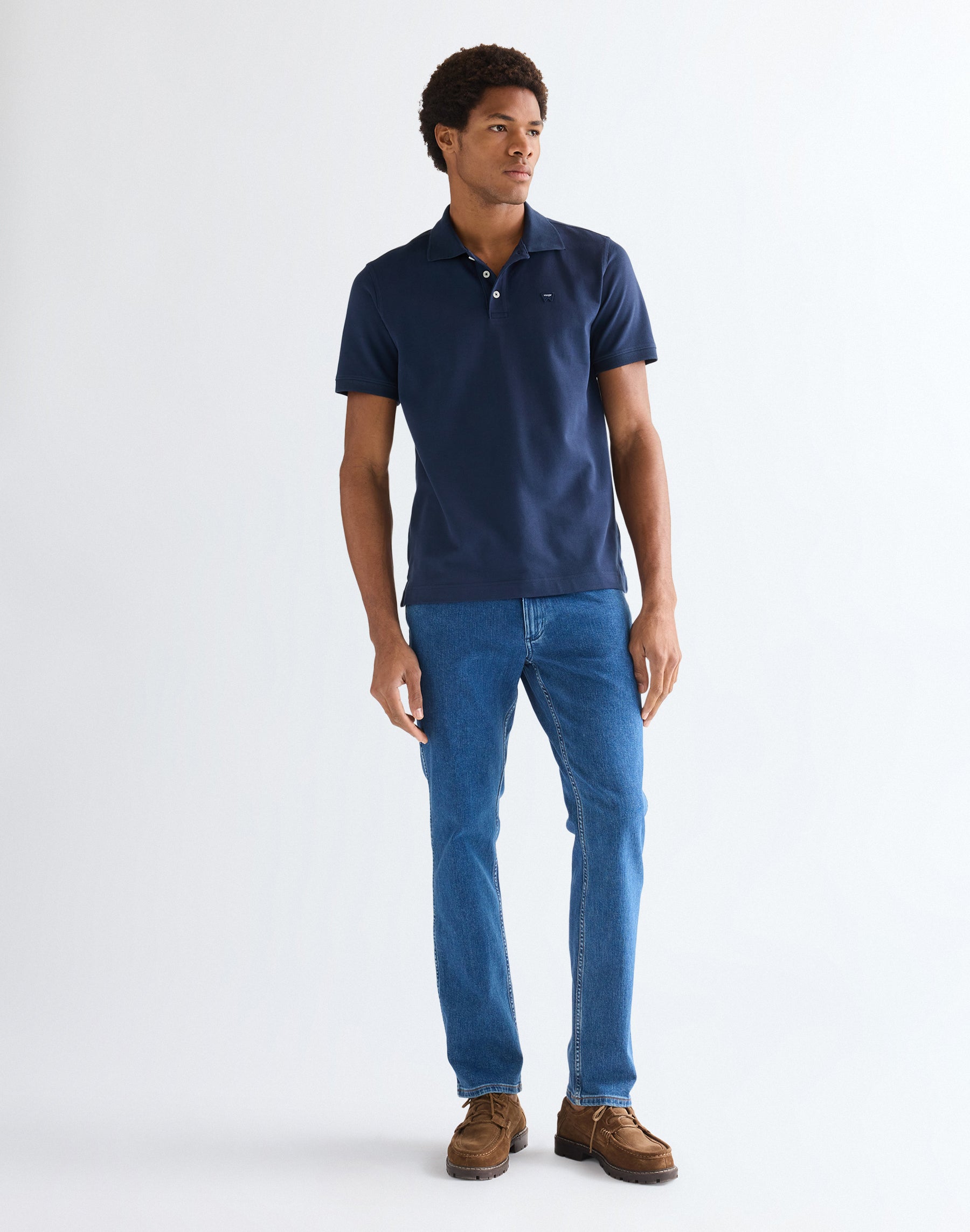 Polo Shirt in Navy T-Shirts Wrangler