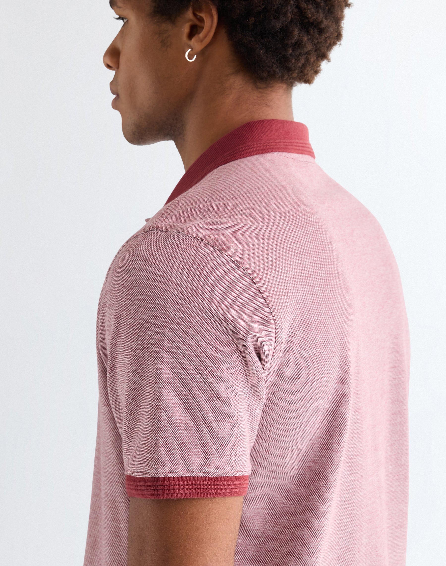 Refined Polo Shirt in Ruby Wine T-Shirts Wrangler