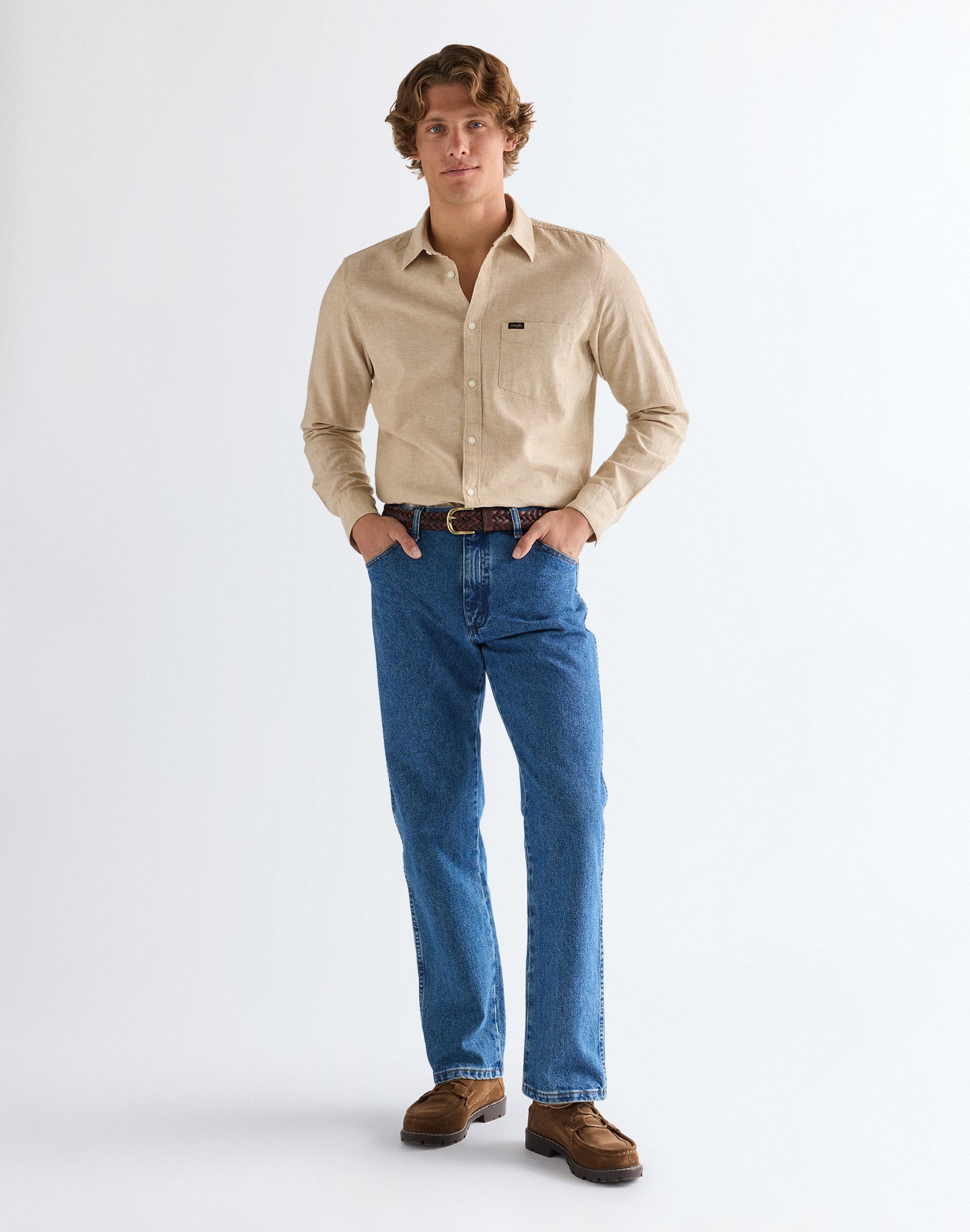 1 Pocket Shirt in Kelp Hemden Wrangler