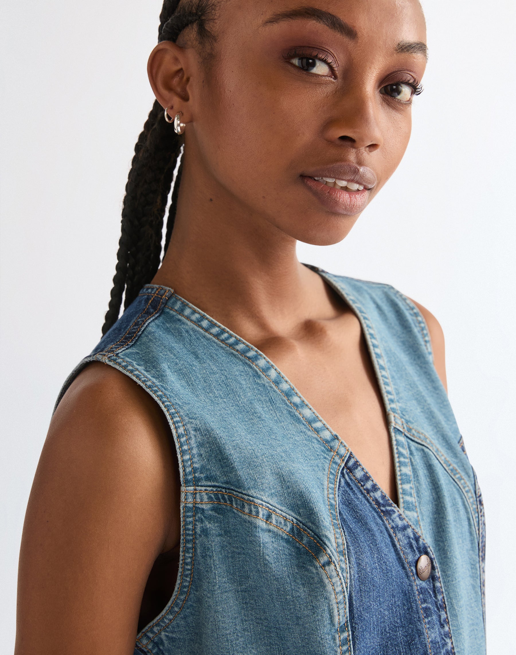 Vest Dress in Patchwork Kleider Wrangler