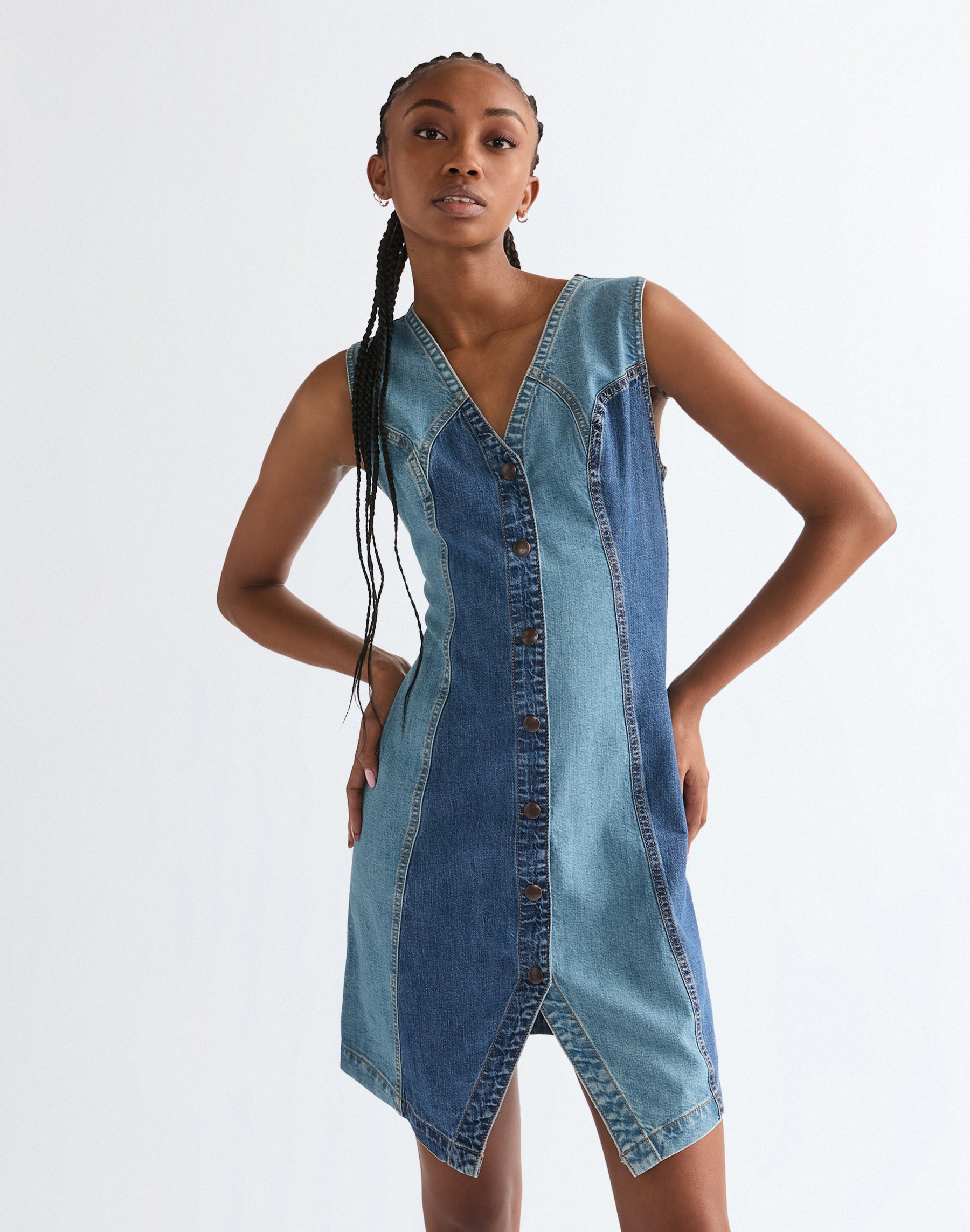Vest Dress in Patchwork Kleider Wrangler