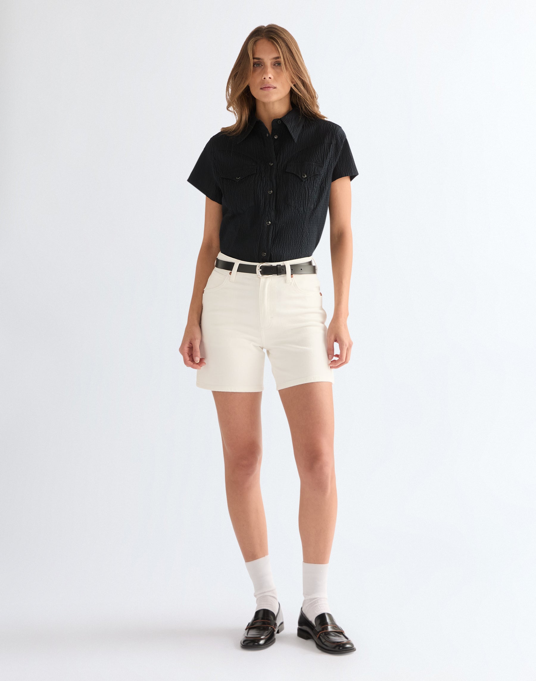 Cowboy Short 5 Inch in Swan Shorts Wrangler