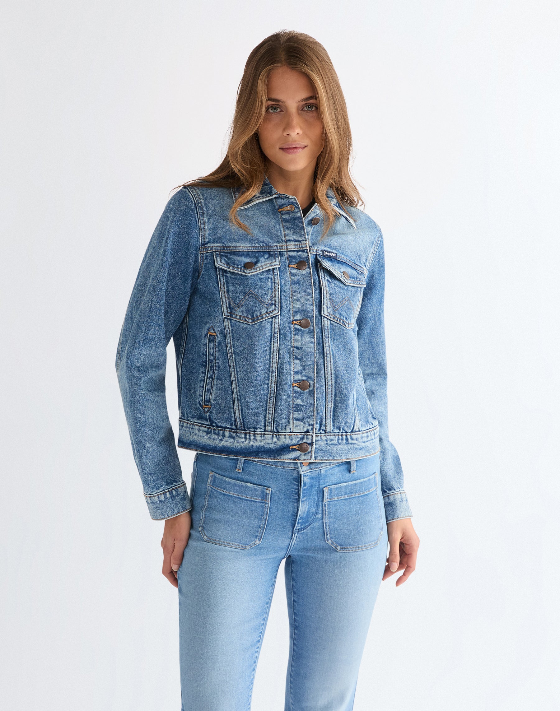 Western Jacket in Blue Bird Jacken Wrangler