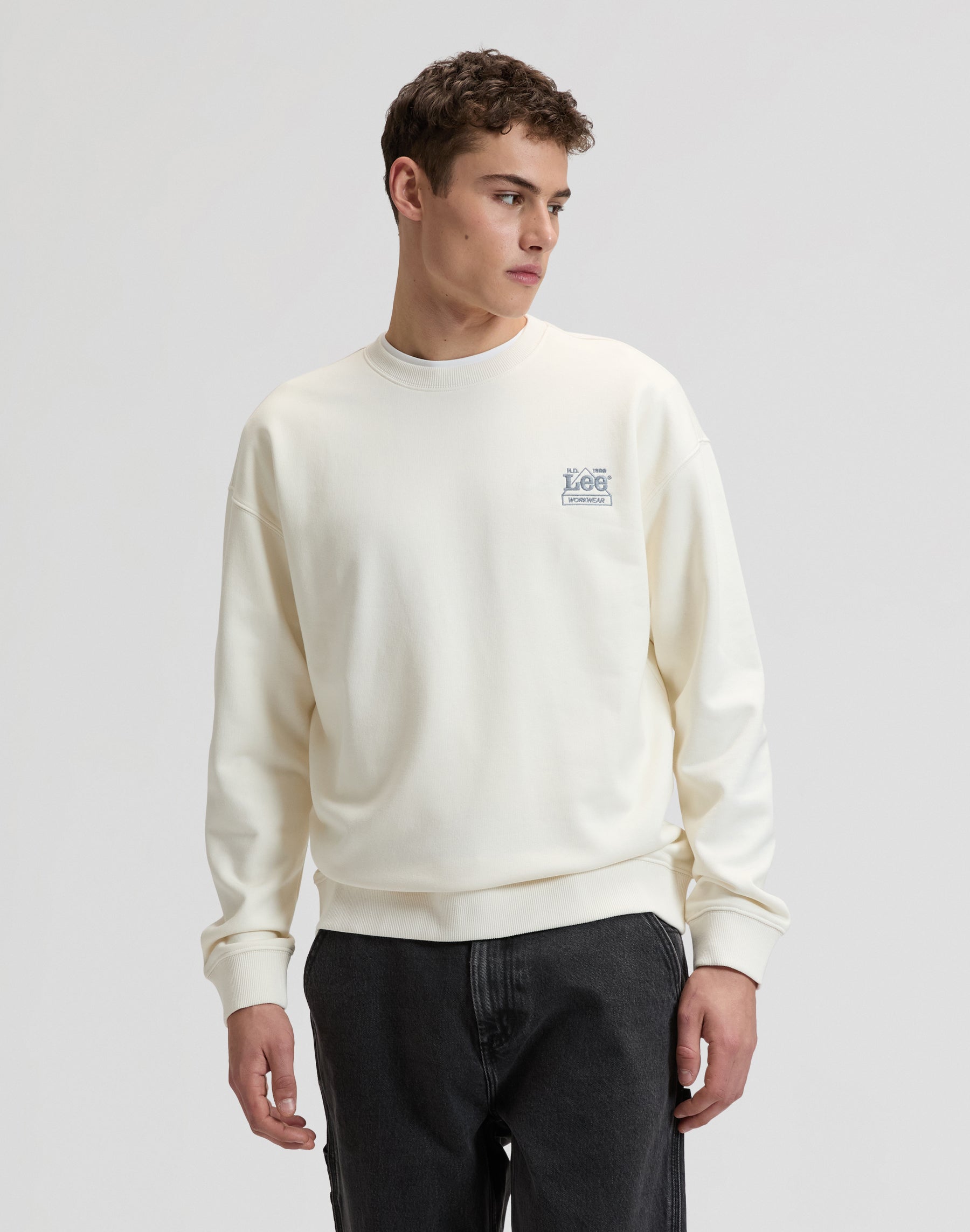 Workwear Ess Crew in Natural Sweatshirts Lee
