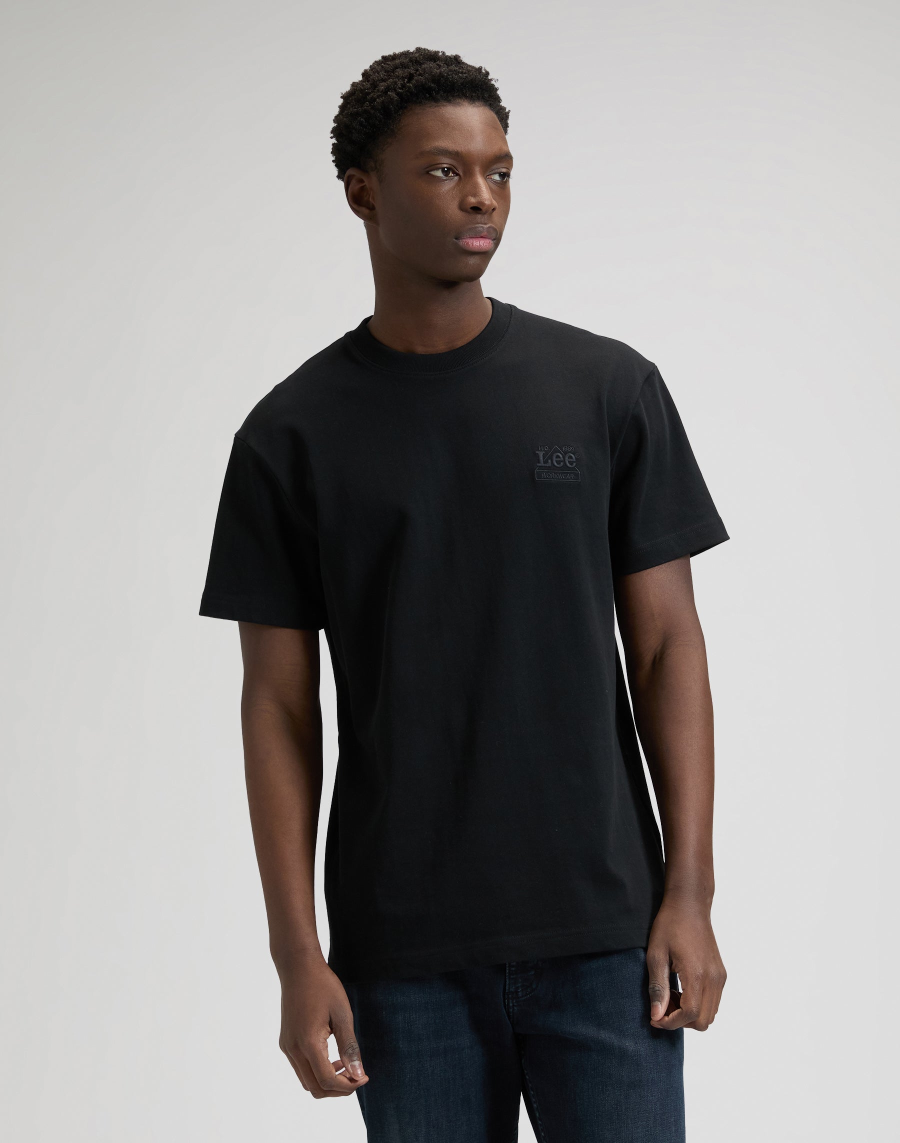 Workwear Ess Tee in Black T-Shirts Lee