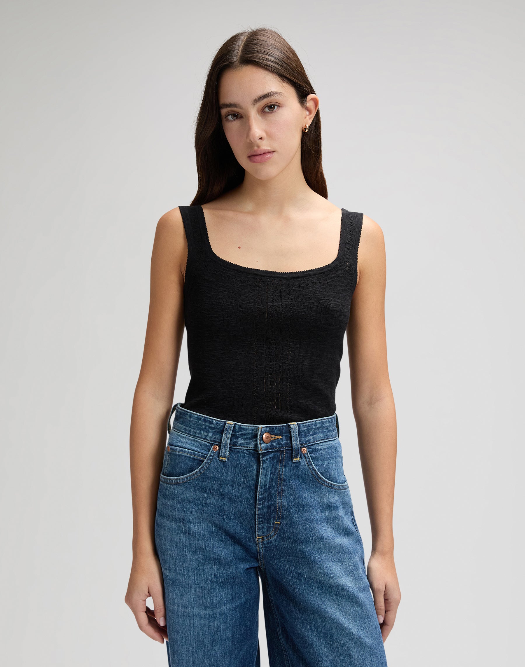 Knitted Tank in Black