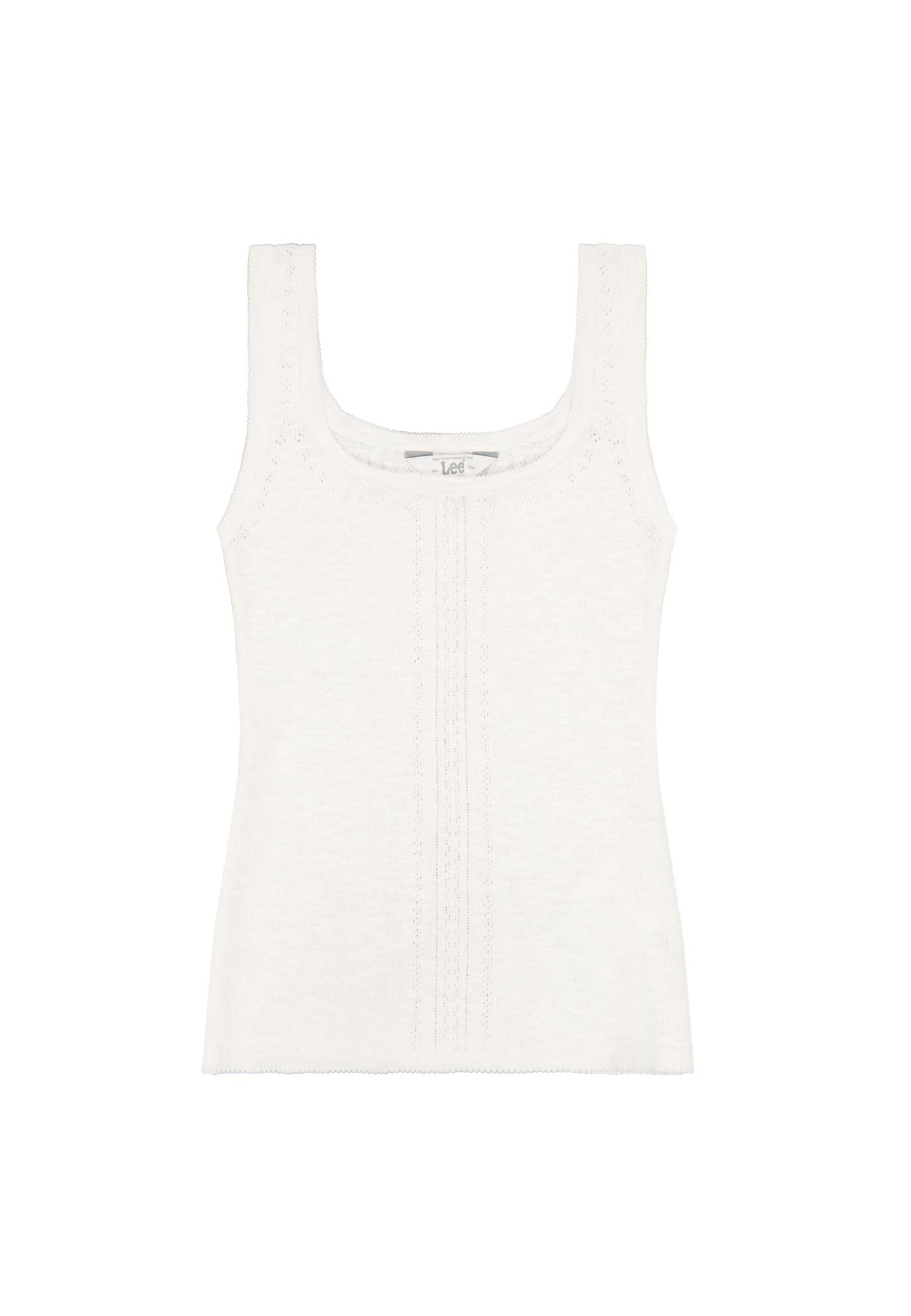 Knitted Tank in Ecru T-Shirts Lee