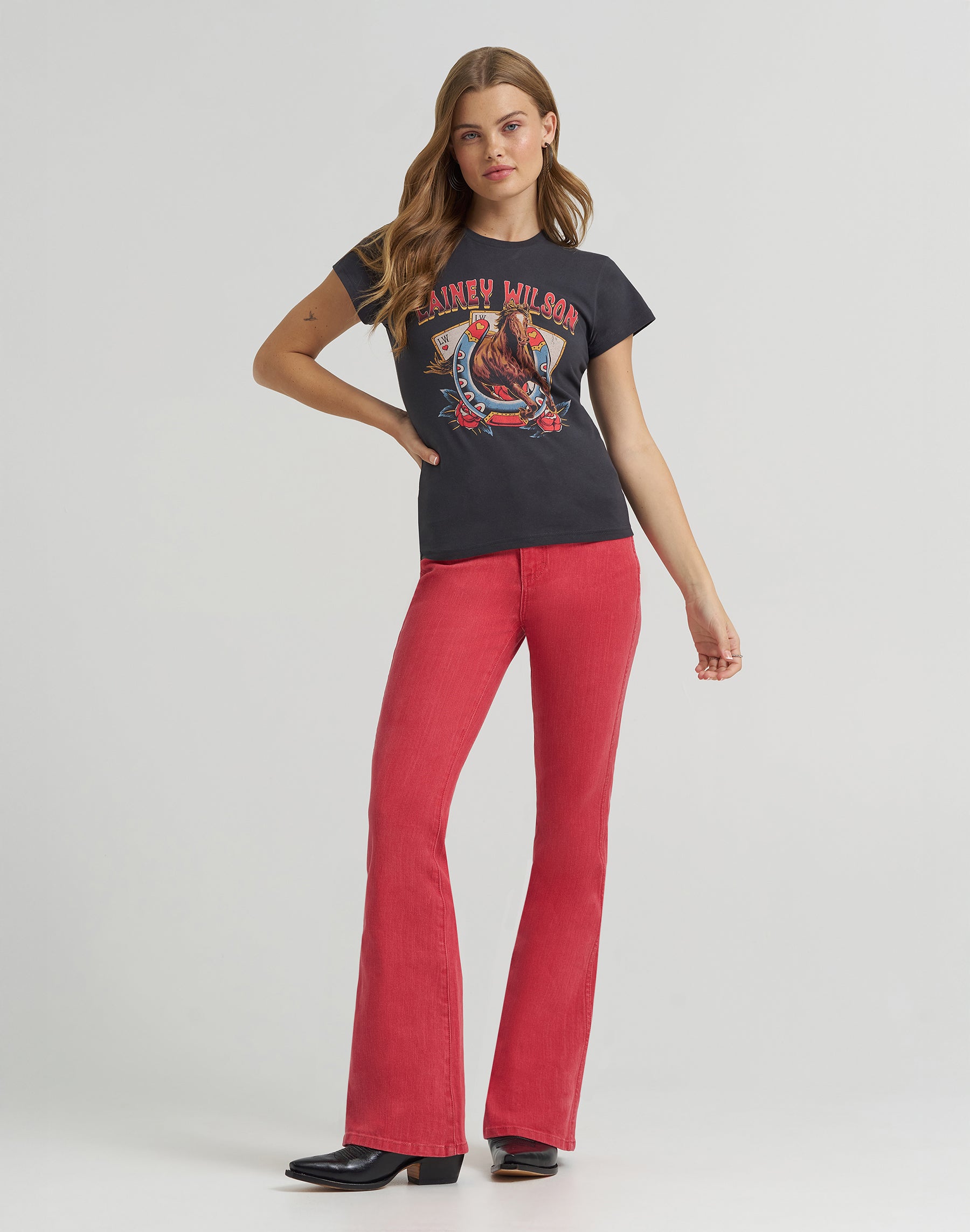 Horse Cards Tee in Black T-Shirts Wrangler