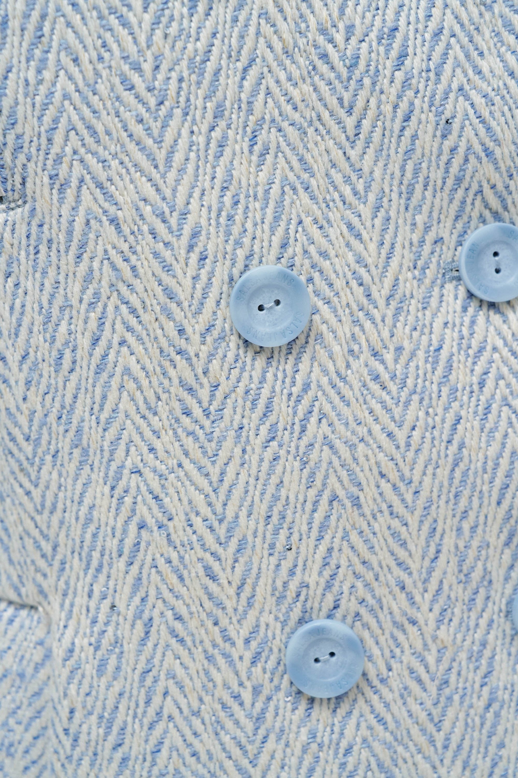 Grace Long Woolen Coat in Light Blue V1 Jacken Salsa Jeans