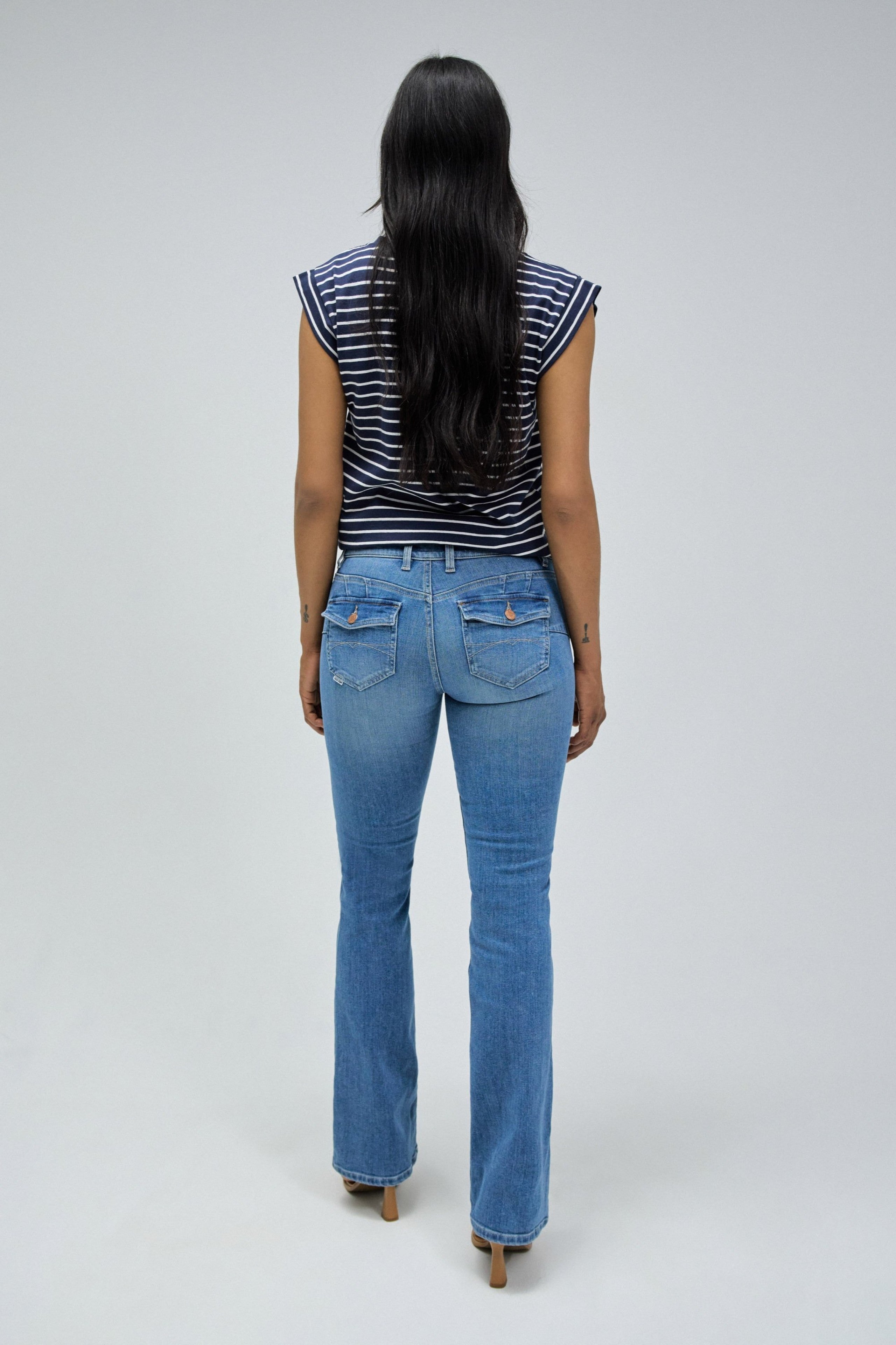 Wonder With Pockets in Medium Light Jeans Salsa Jeans