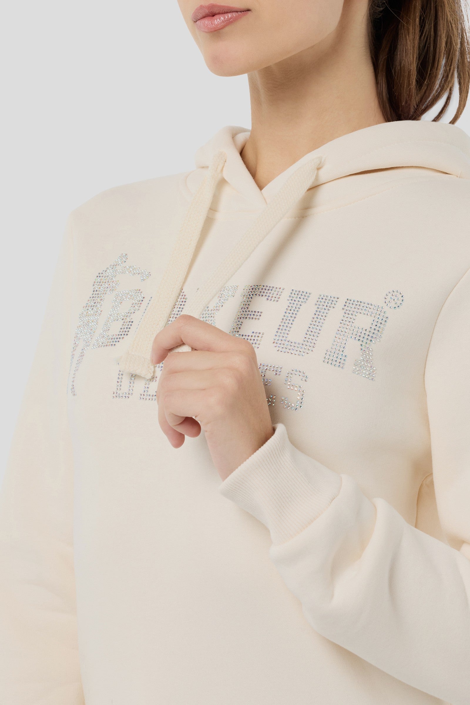 Lady Hooded Sweatshirt in Butter Kapuzenpullover Boxeur des Rues