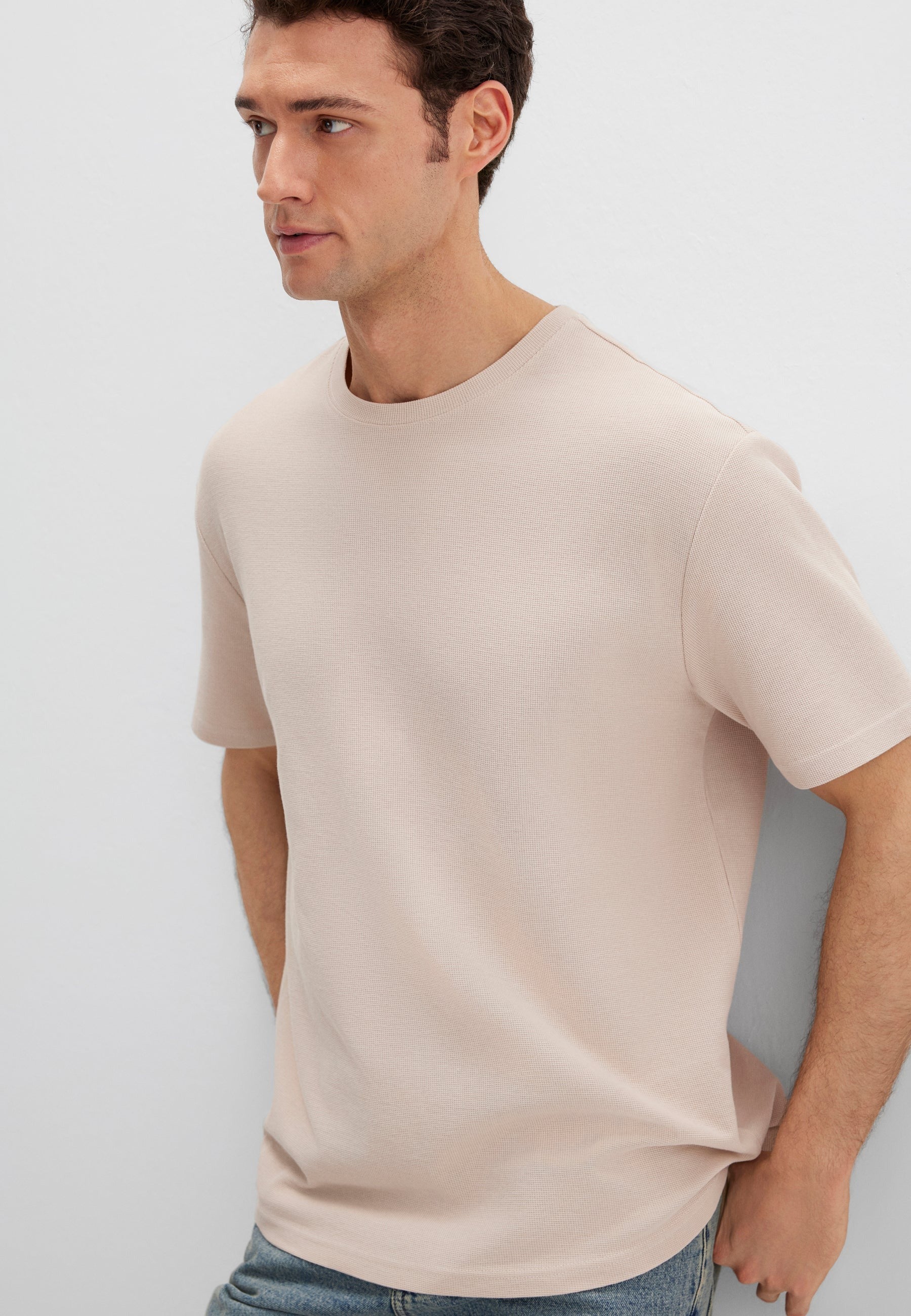 Short Sleeve Tee in Silver Lining