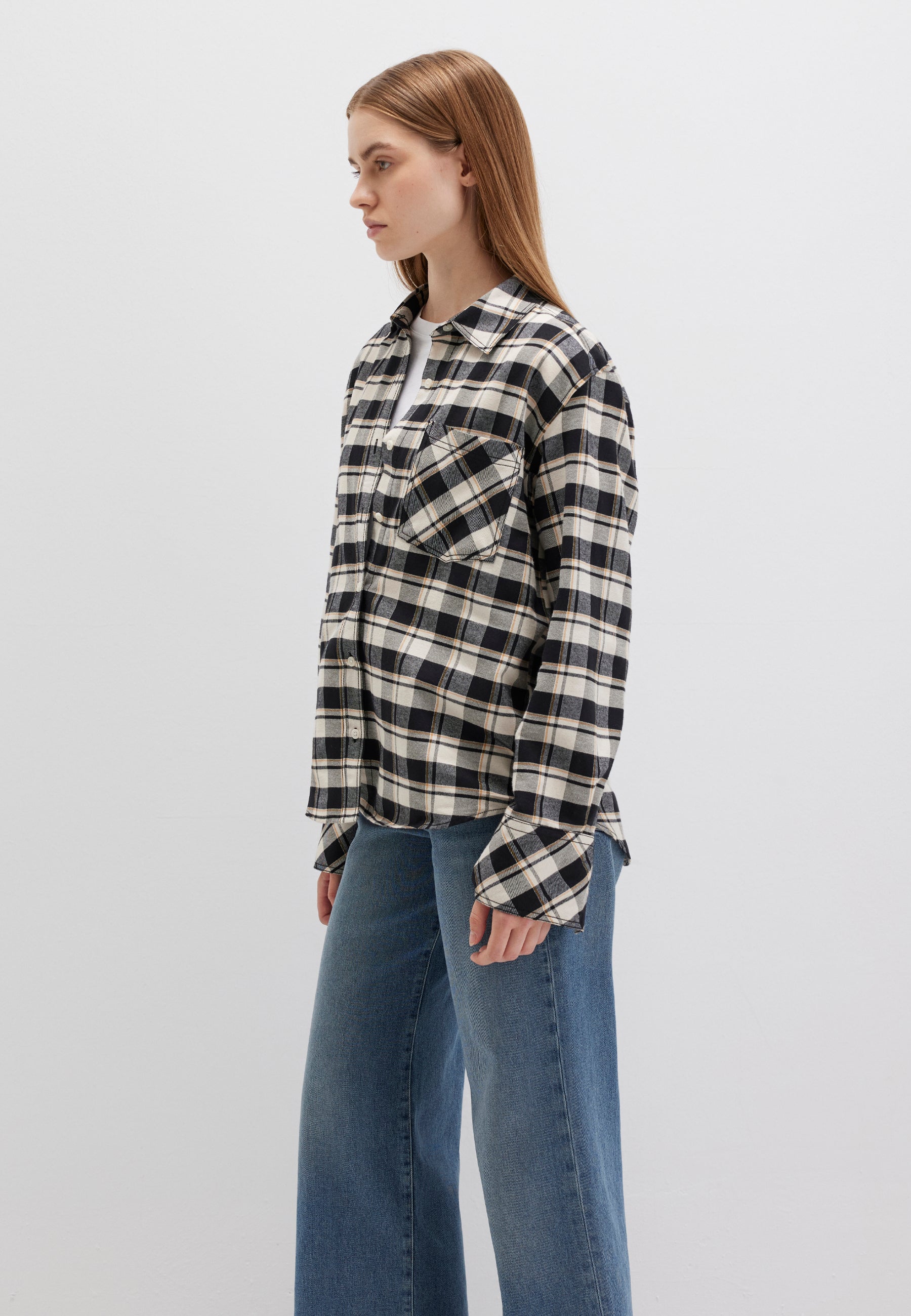 Woven Shirt in Brown Check