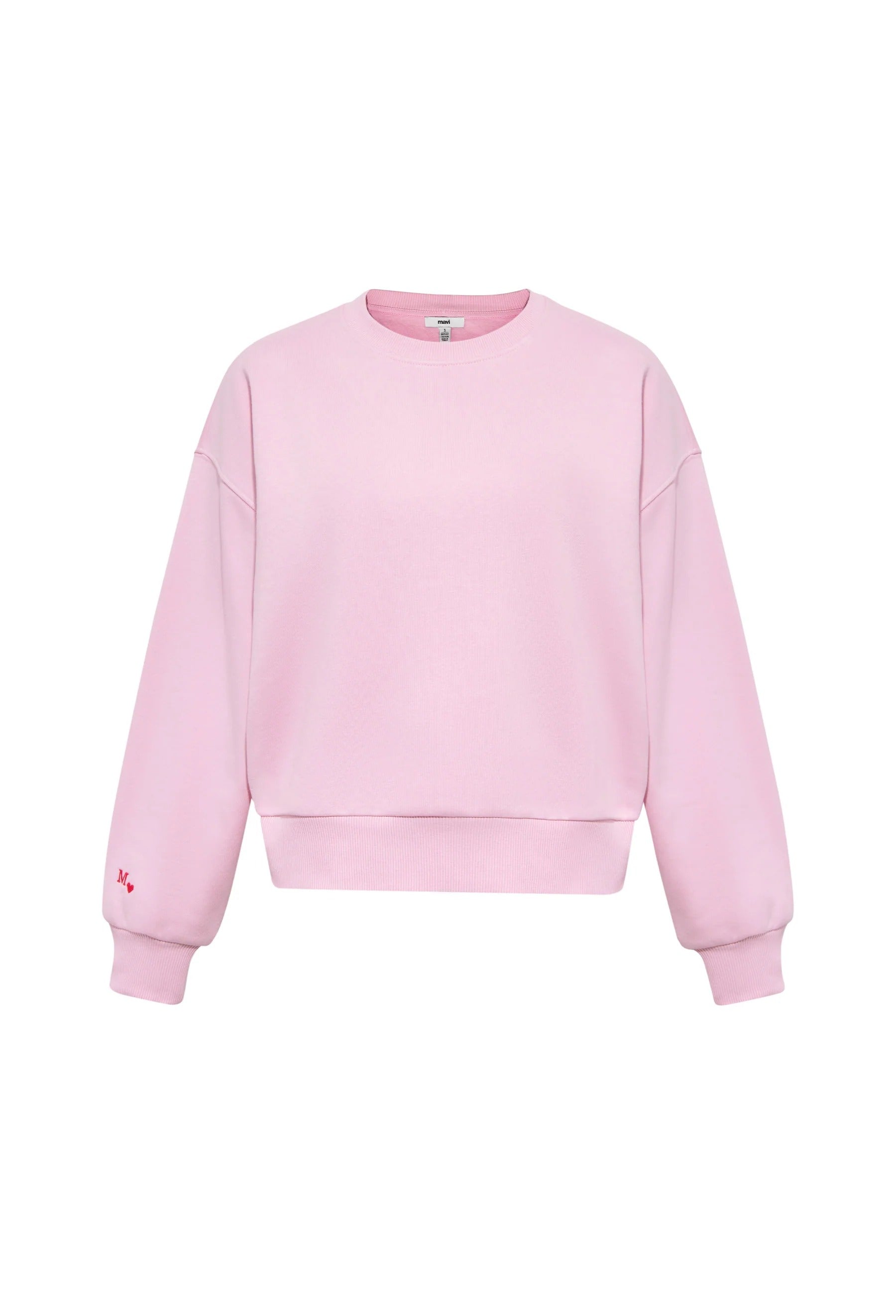 Crew Neck Sweatshirt in Pink Nectar