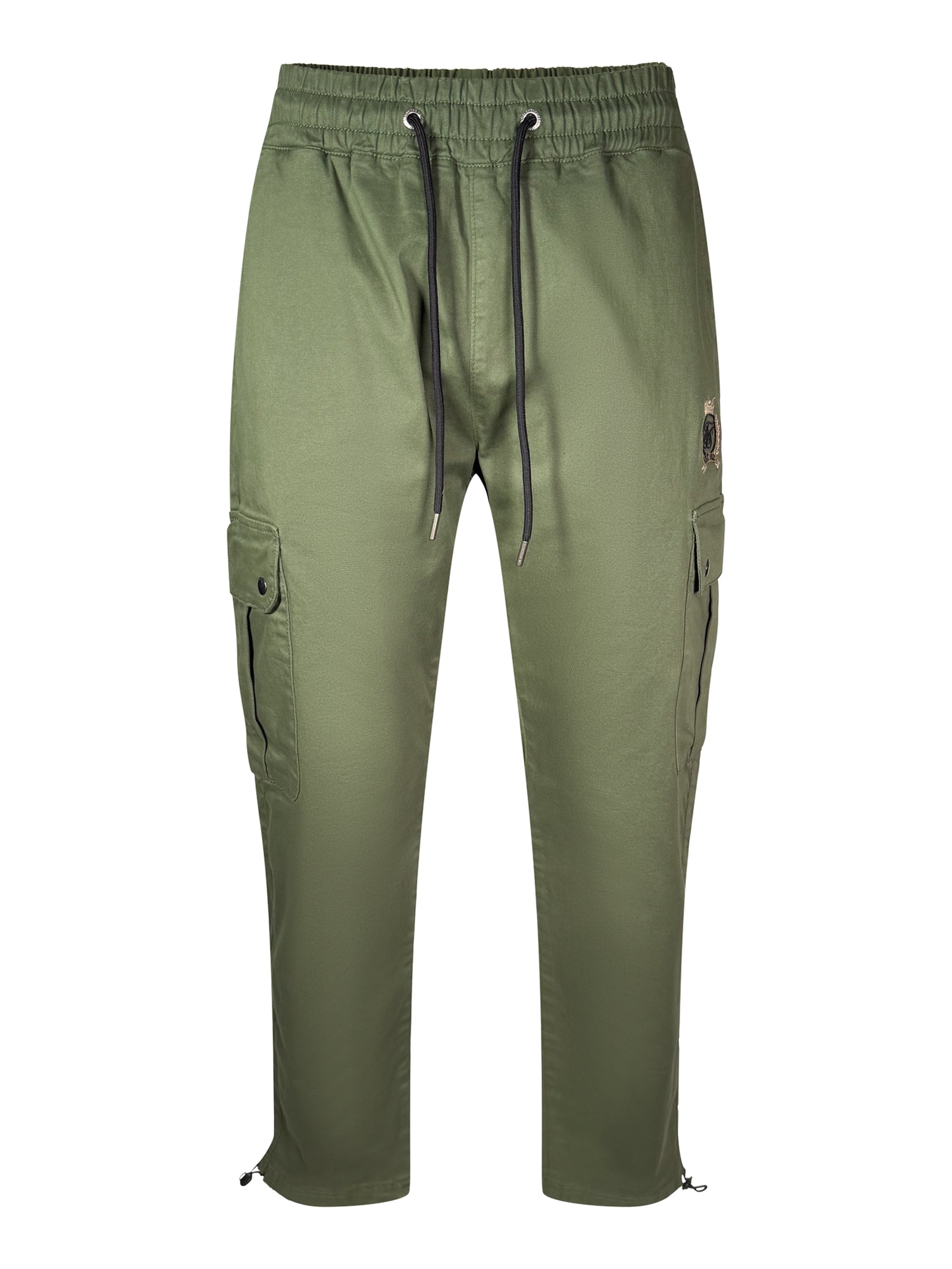 Loose Fit Cargos in Khaki Green Hosen SikSilk
