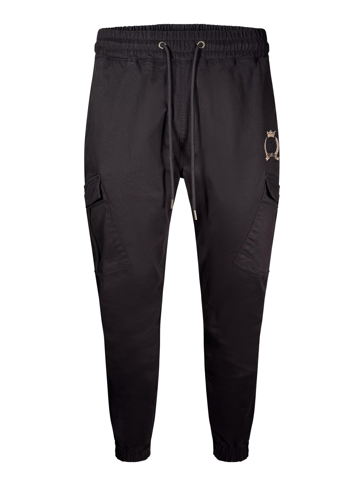 Slim Fit Cargos in Black Hosen SikSilk