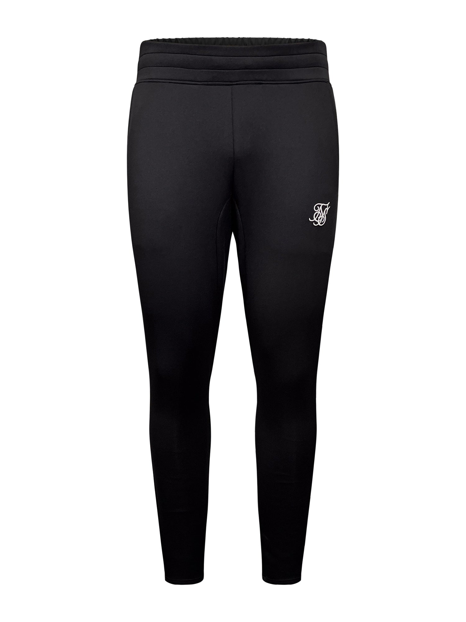 Essentials Poly Joggers in Black Hosen SikSilk
