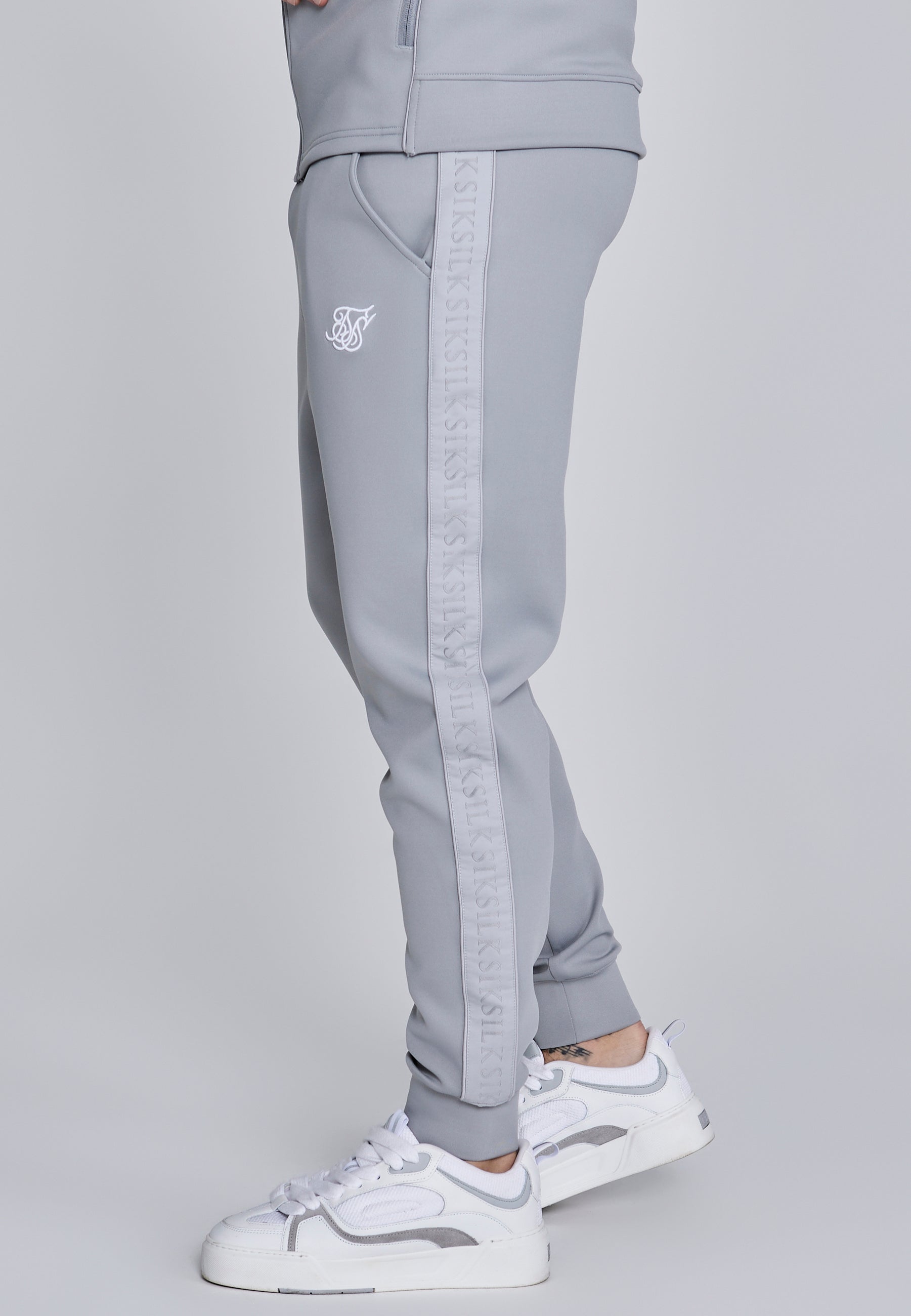 Hoodie And Joggers Set in Grey Sets SikSilk