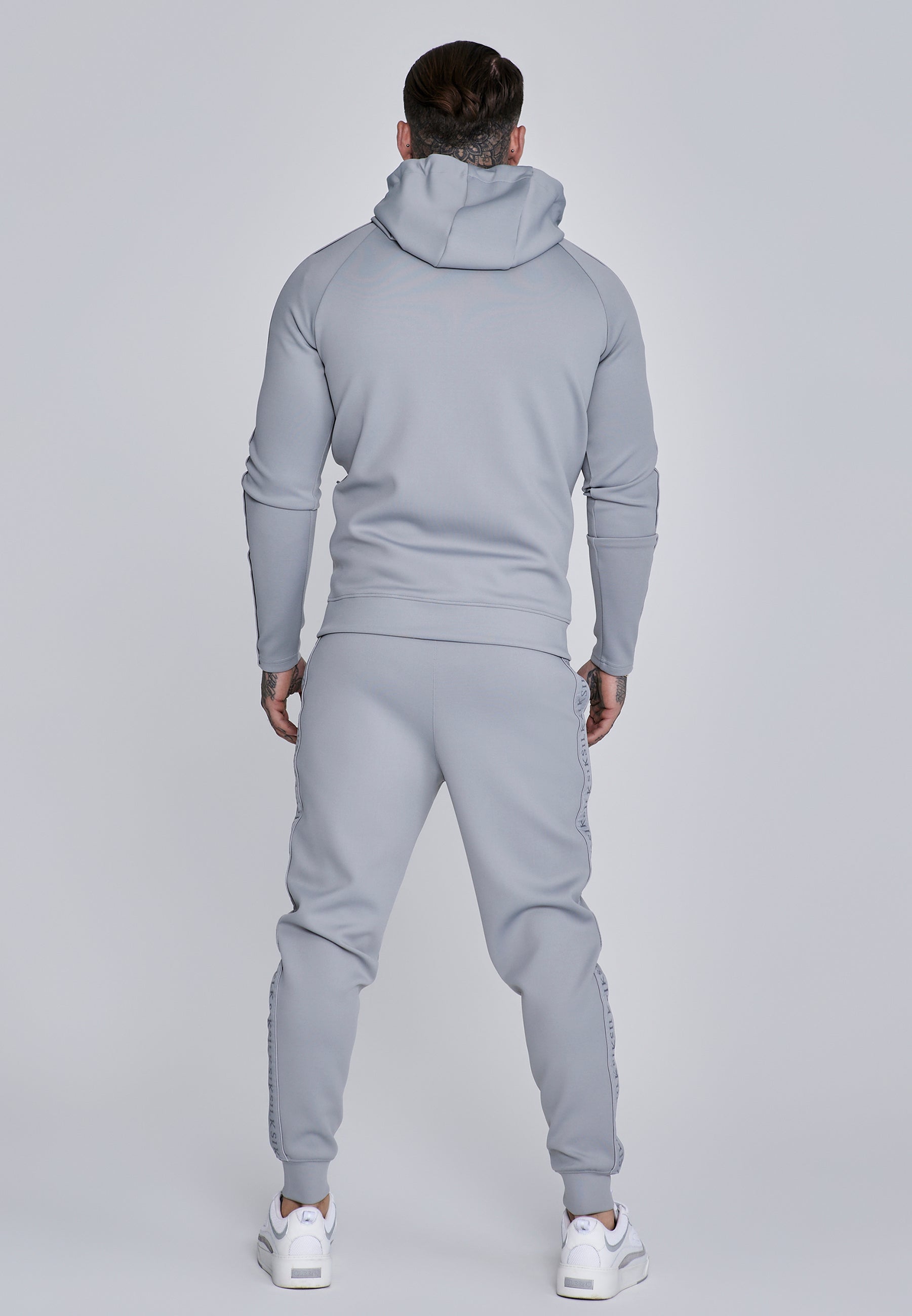 Hoodie And Joggers Set in Grey Sets SikSilk