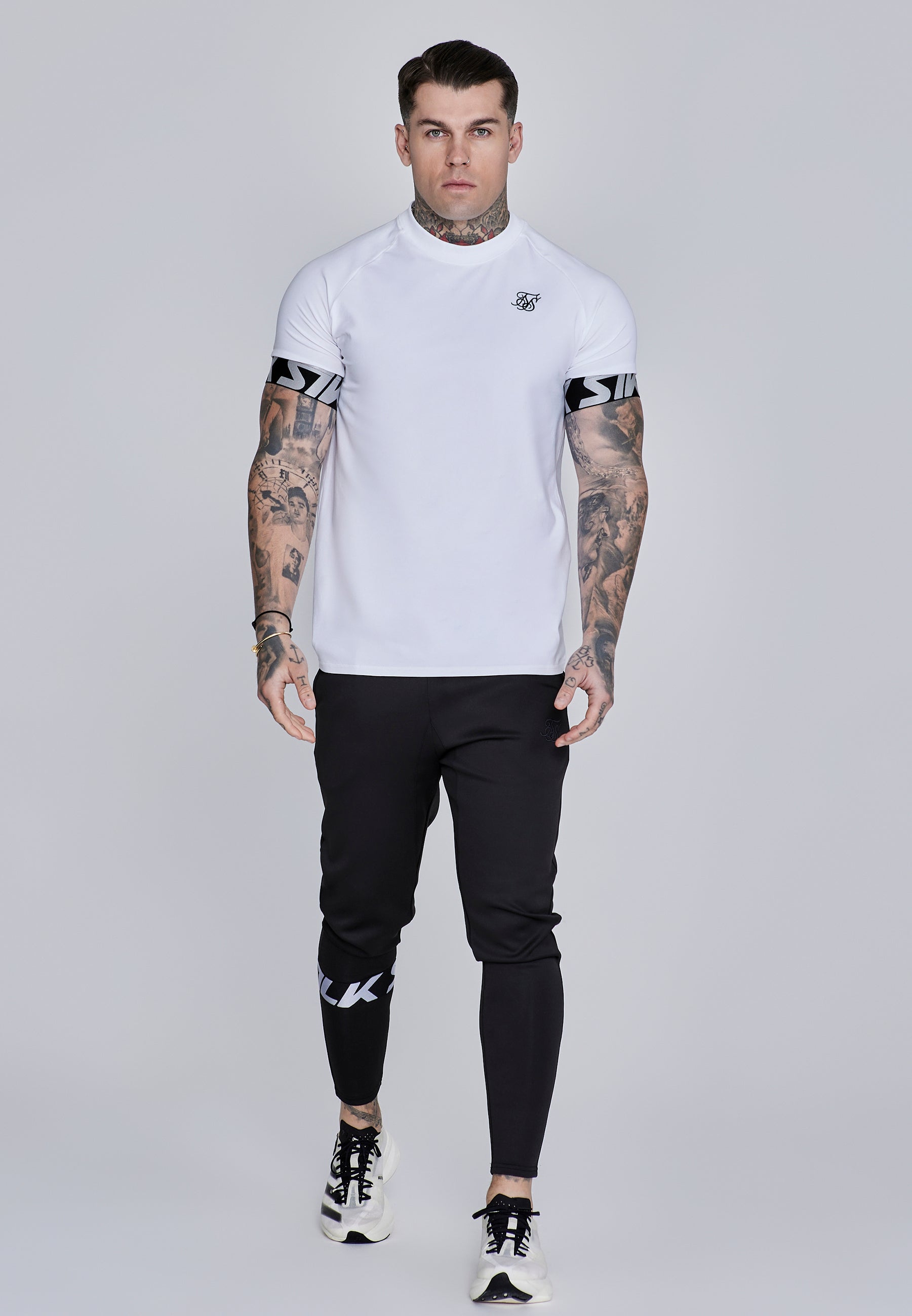 Tech T-Shirt in White T-Shirts SikSilk