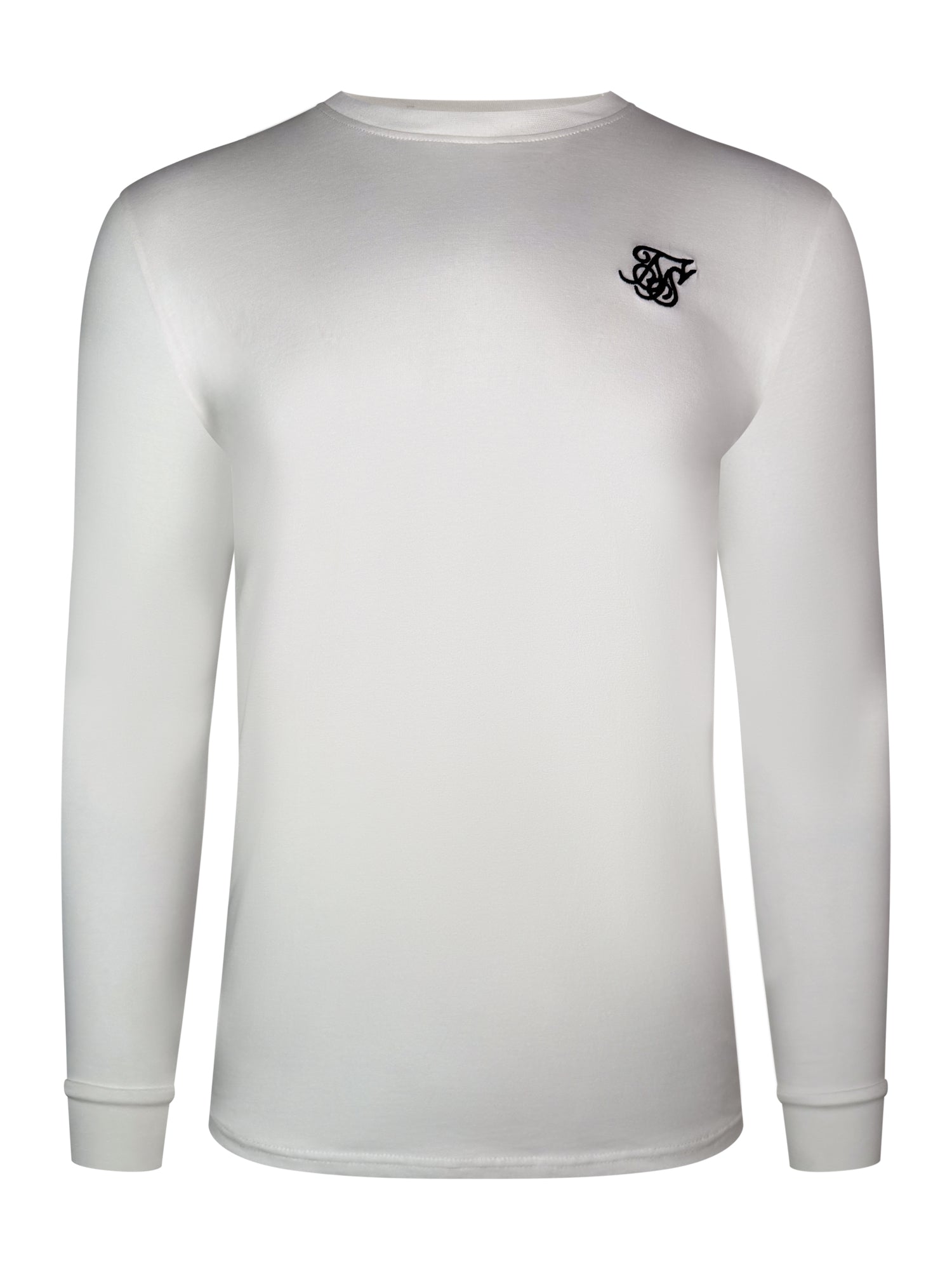 Essentials Long Sleeve T-Shirt in White T-Shirts SikSilk