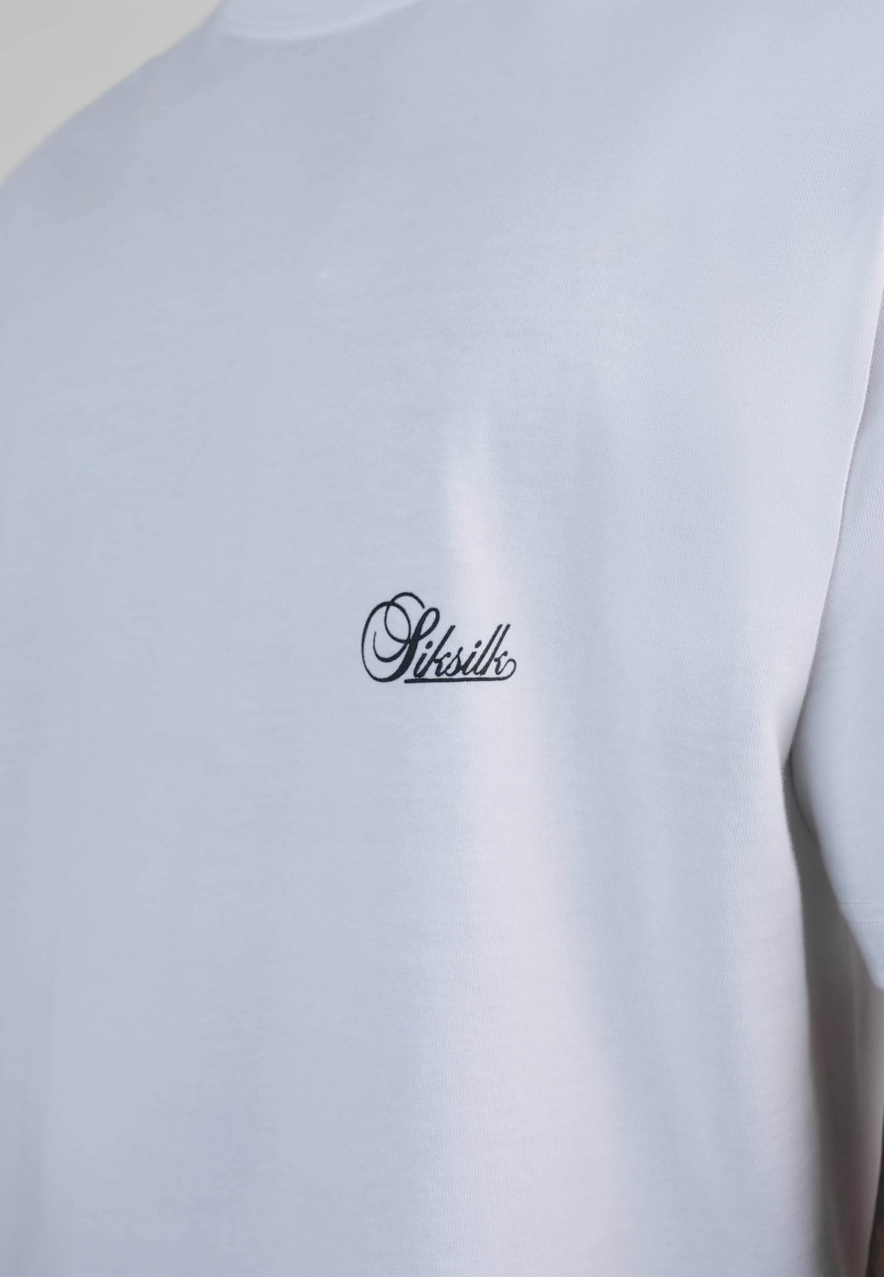 Oversized T-Shirt in White T-Shirts SikSilk