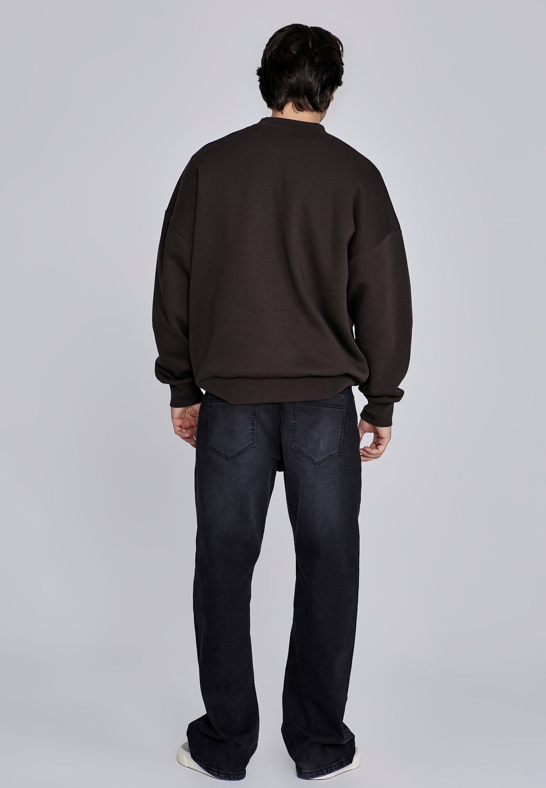 Essentials Sweater in Brown Sweatshirts SikSilk