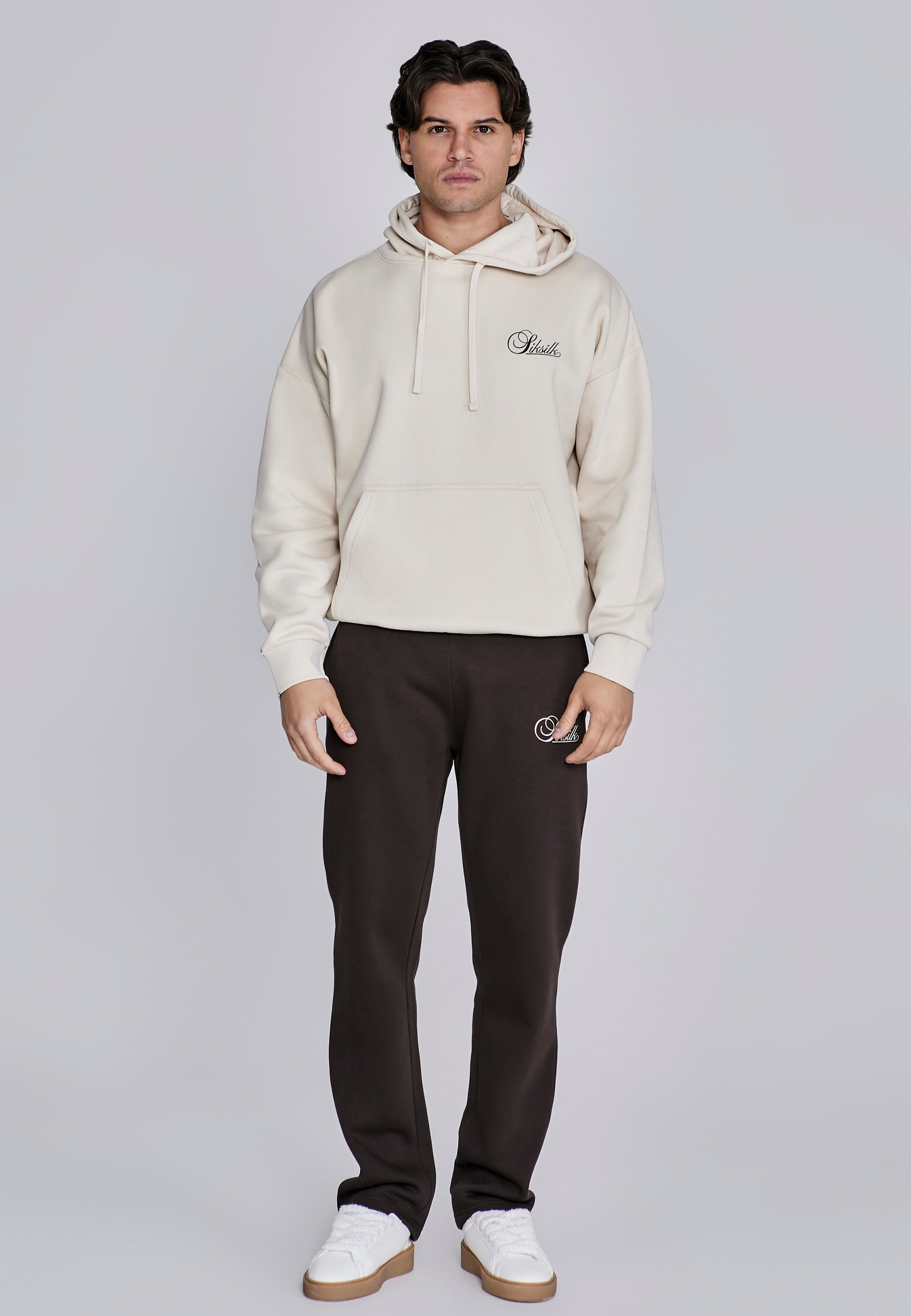 Essentials Hoodie in Ecru Kapuzenpullover SikSilk