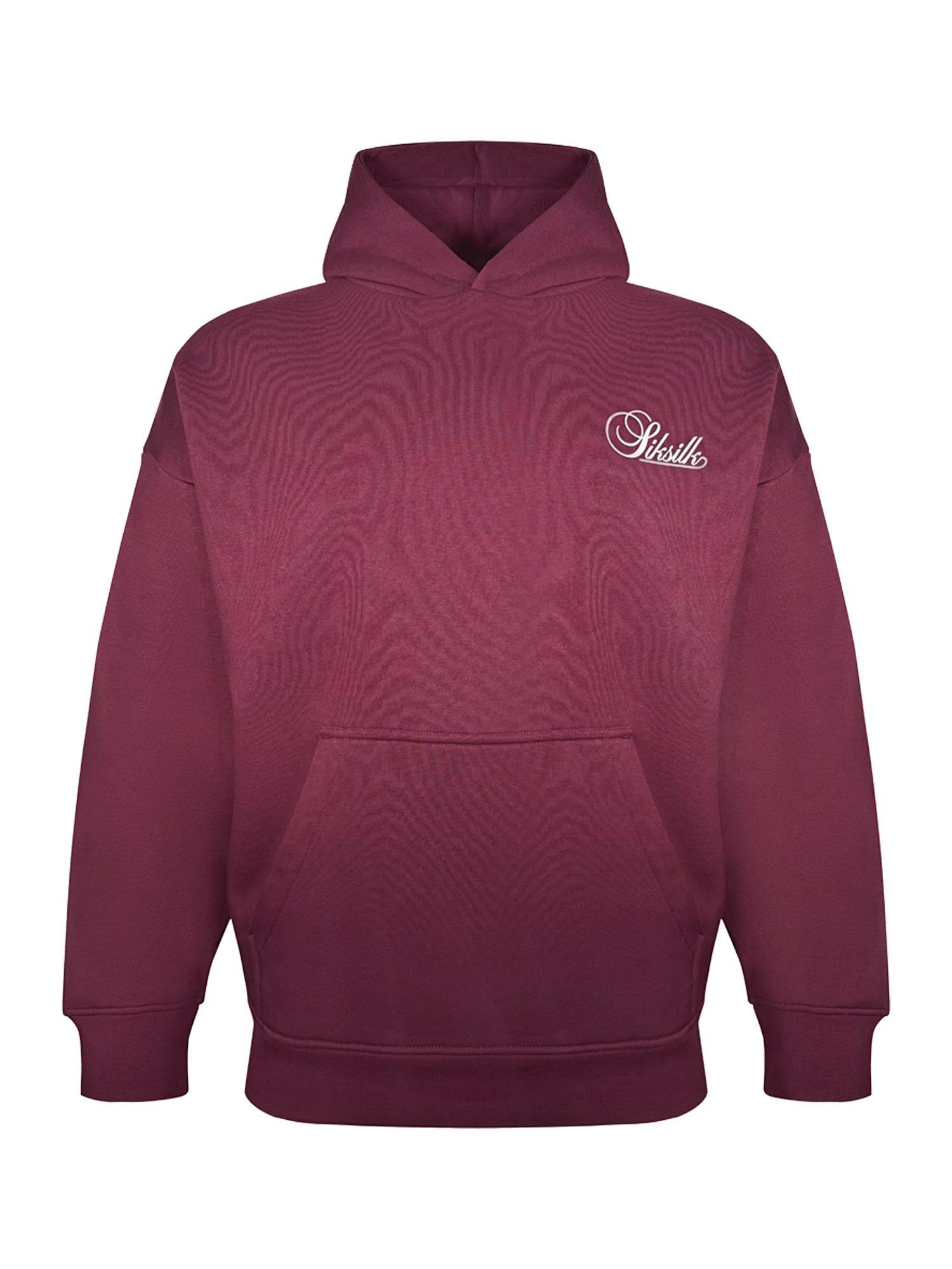 Essentials Hoodie in Burgundy Kapuzenpullover SikSilk