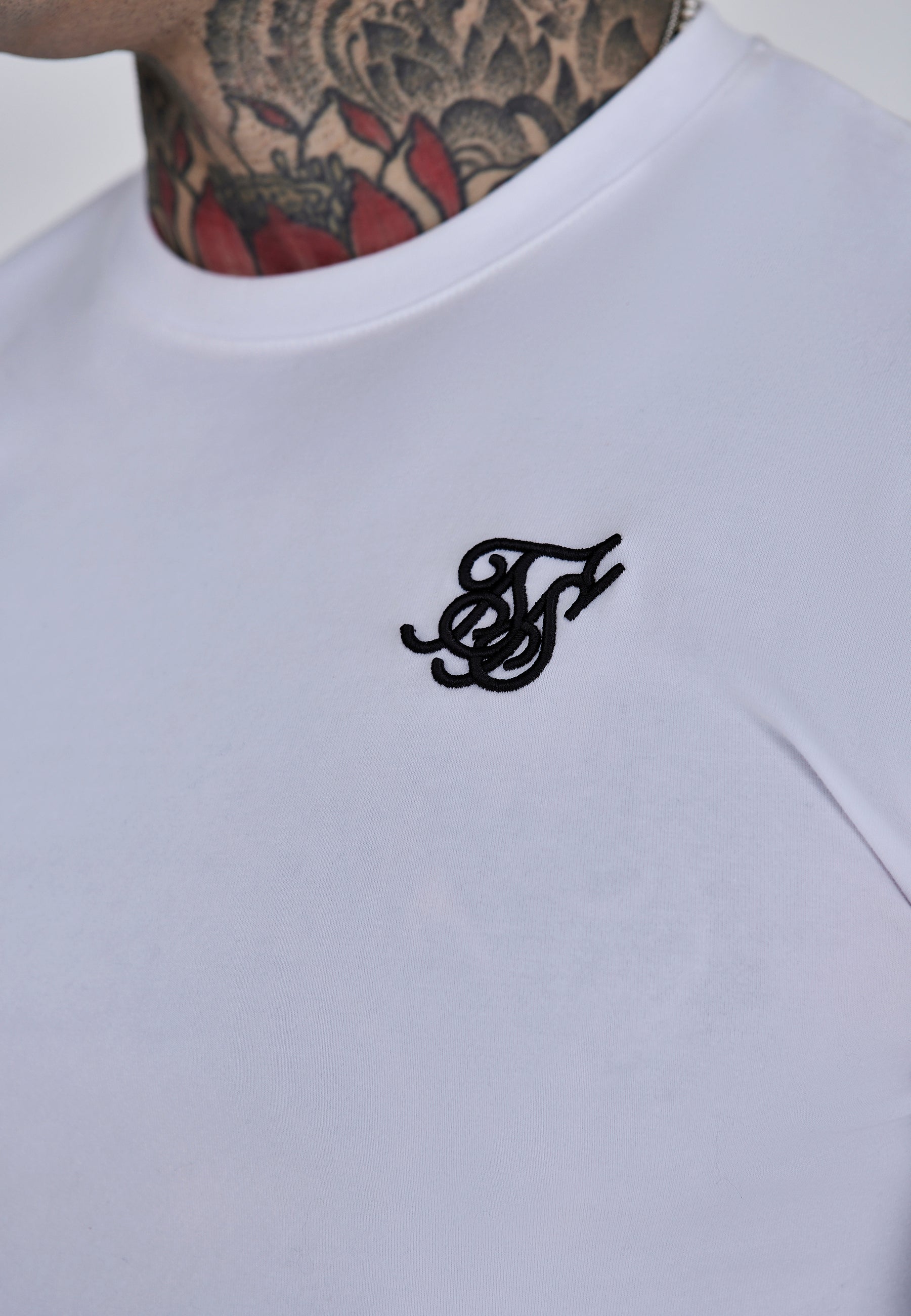 Essentials T-Shirt in White T-Shirts SikSilk