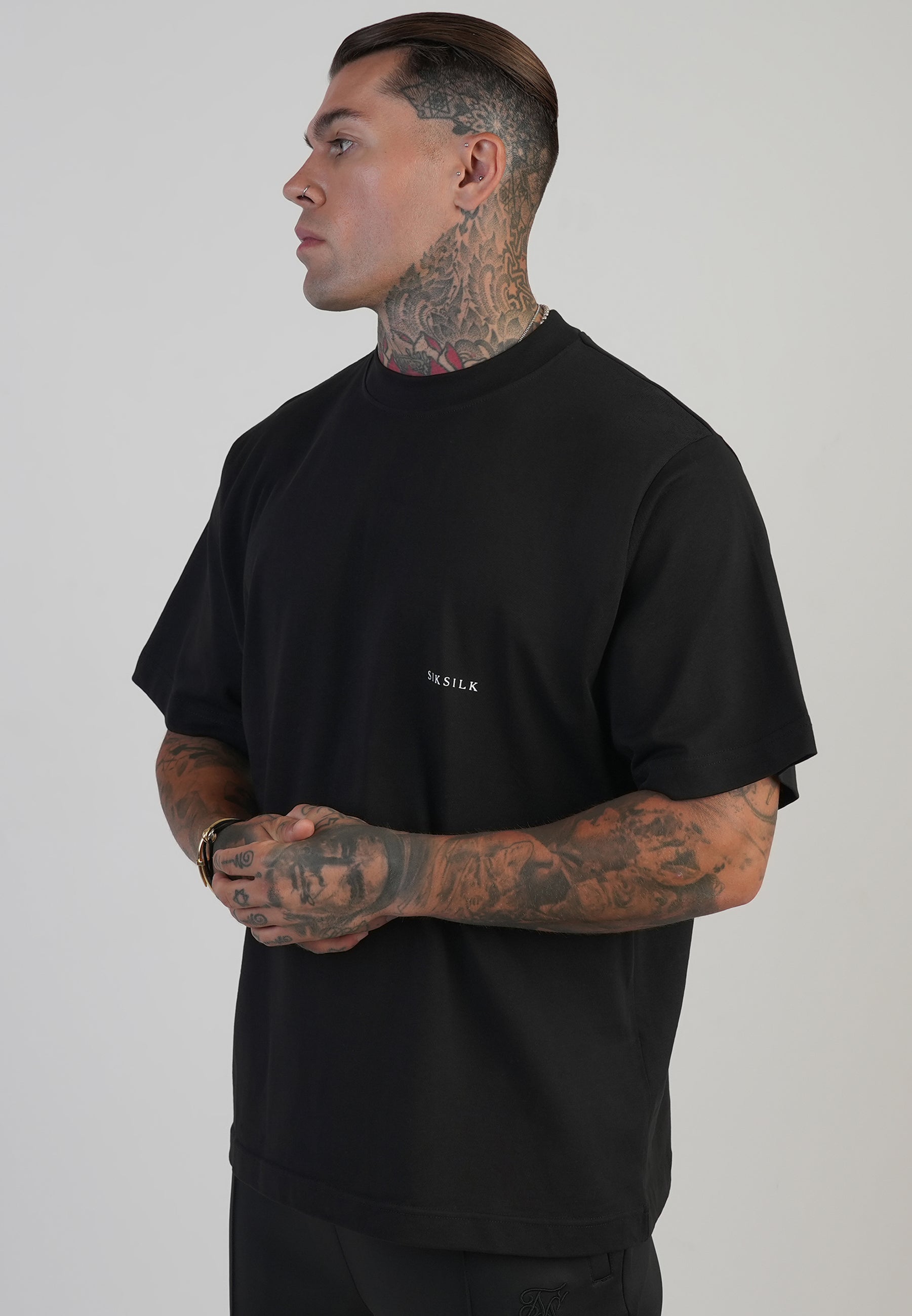 Graphic T-Shirt in Black T-Shirts SikSilk