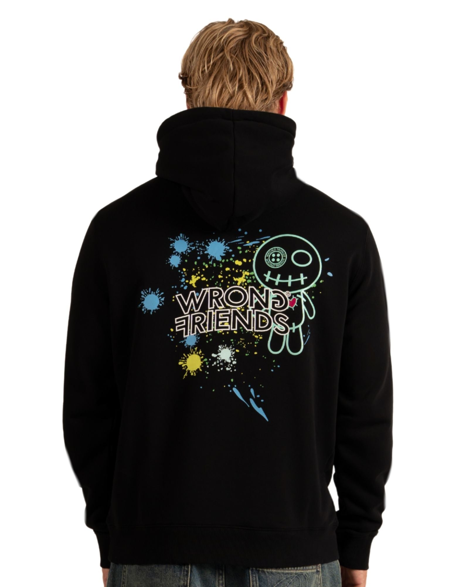 Hays Hoodie in Black Kapuzenpullover Wrong Friends