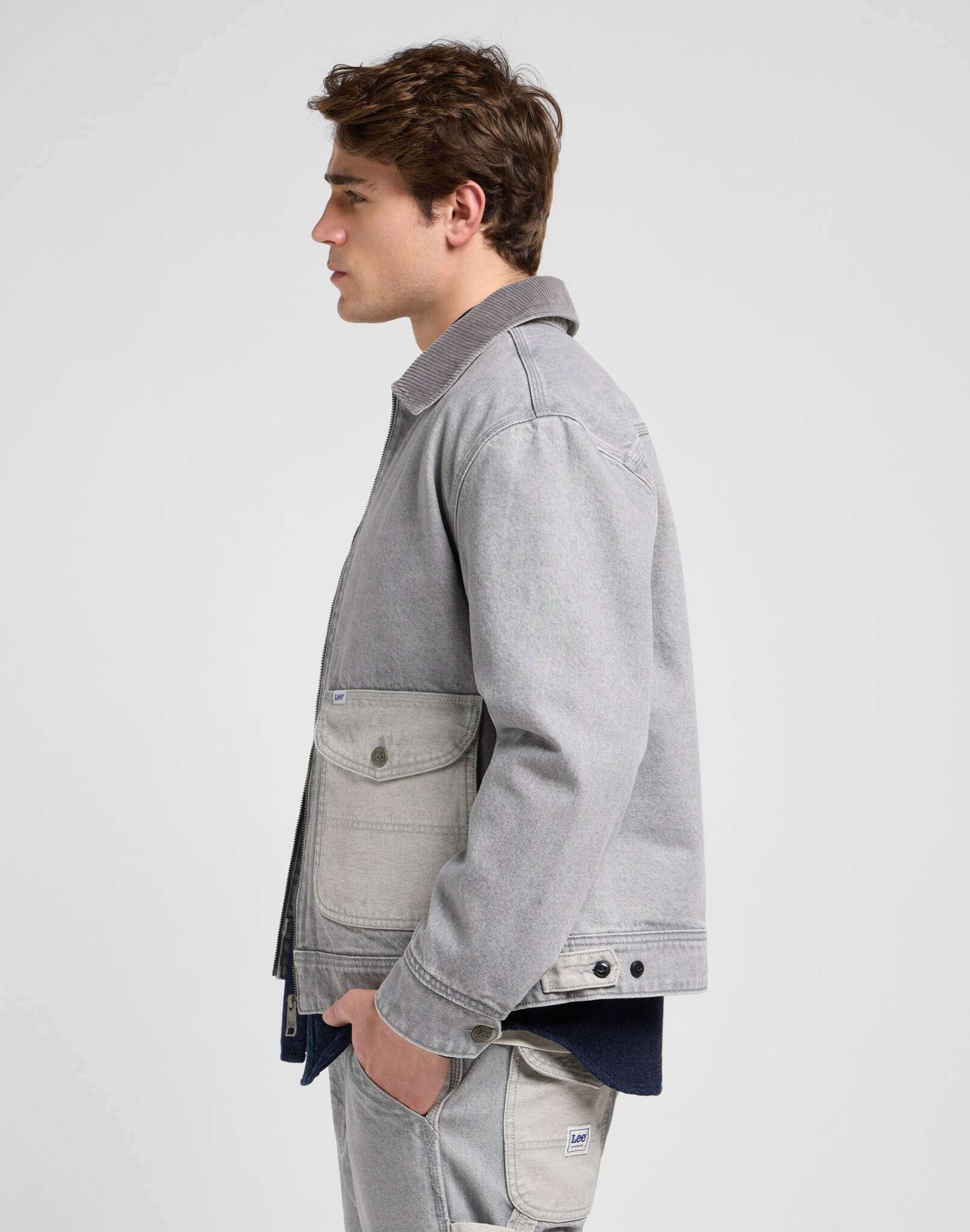 91U Utility Jacket in Gemini Grey Jacken Lee