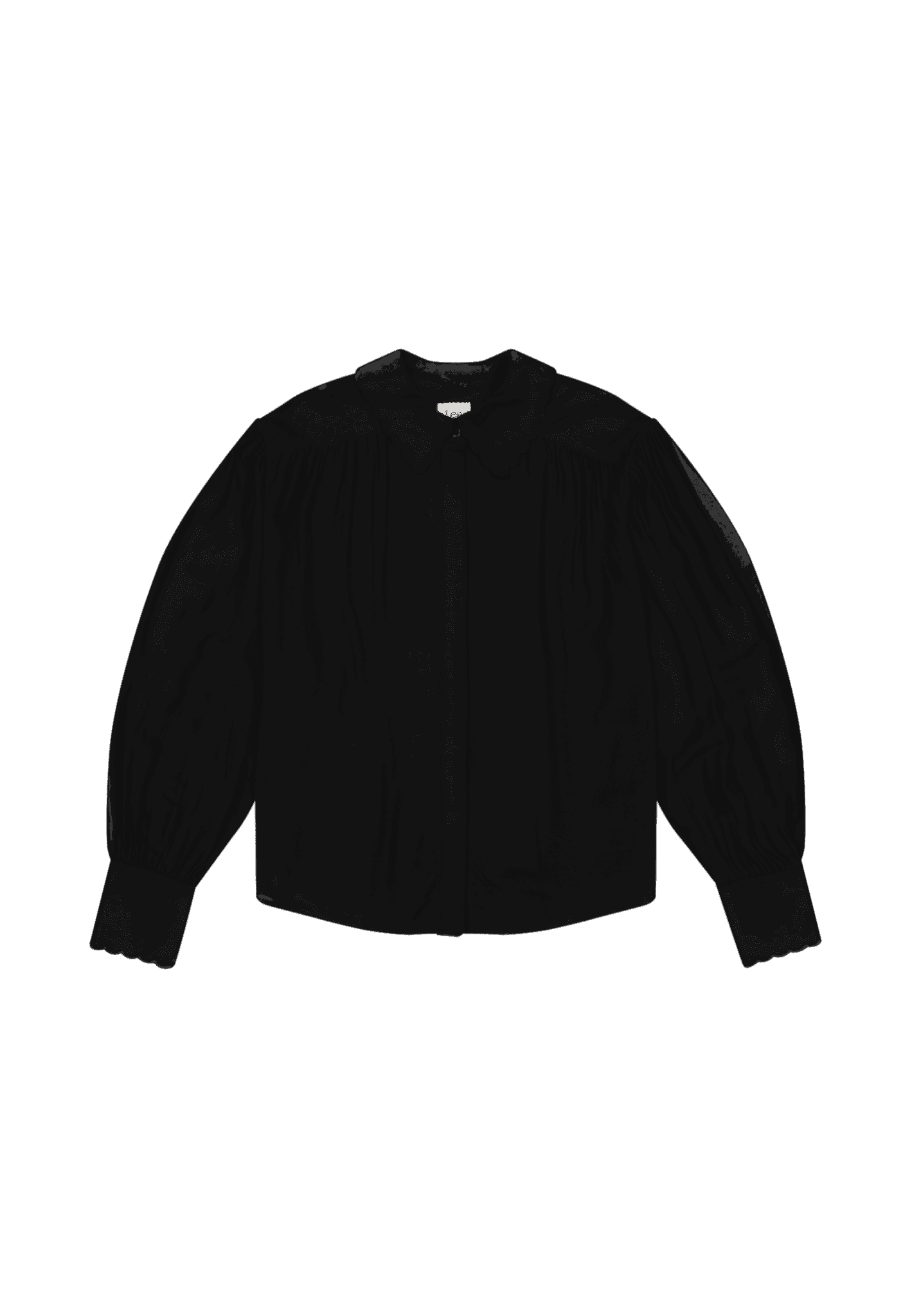 Statement Collar Shirt in Unionall Black