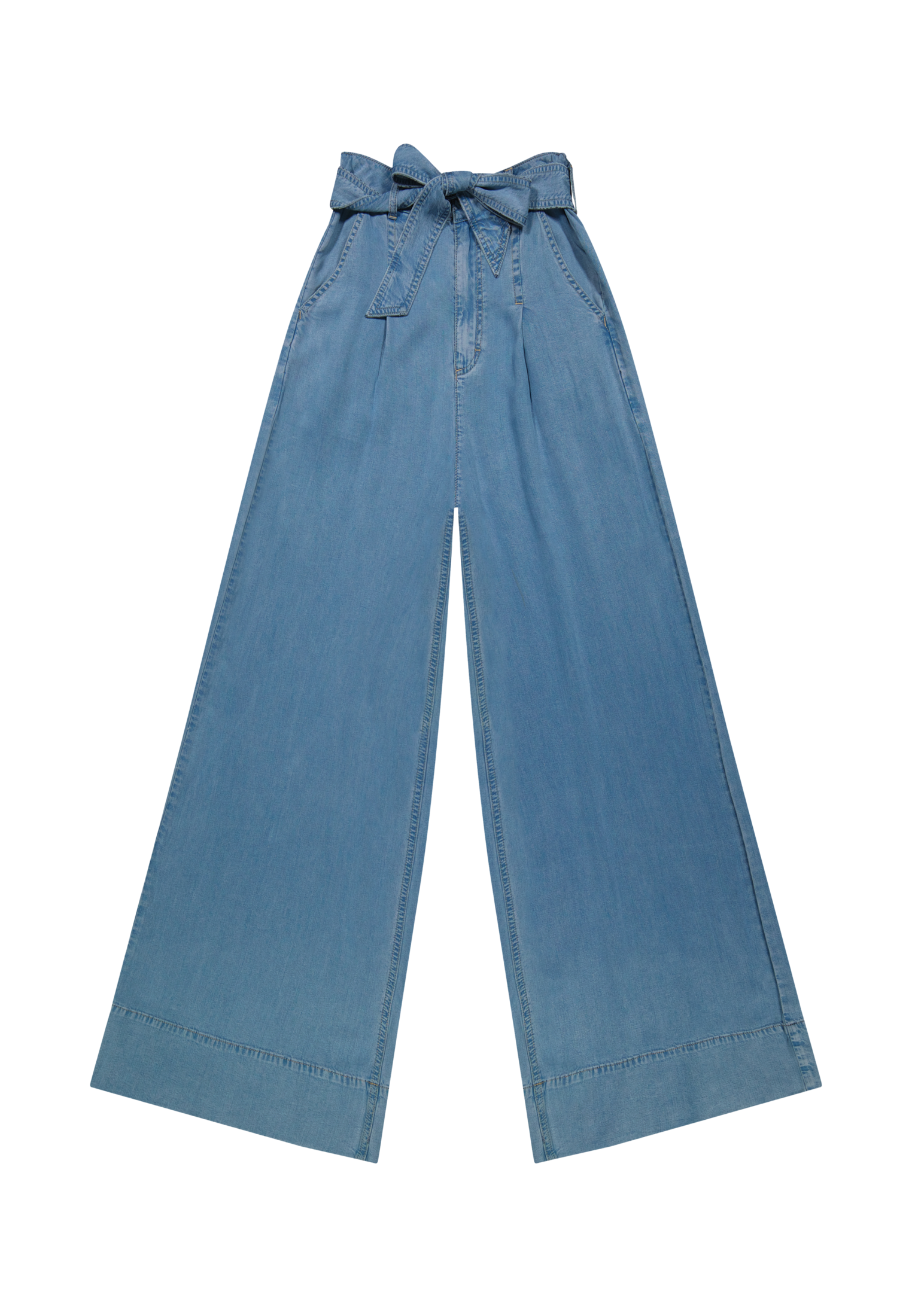 Pleated Wide Leg in Ice Storm Hosen Lee