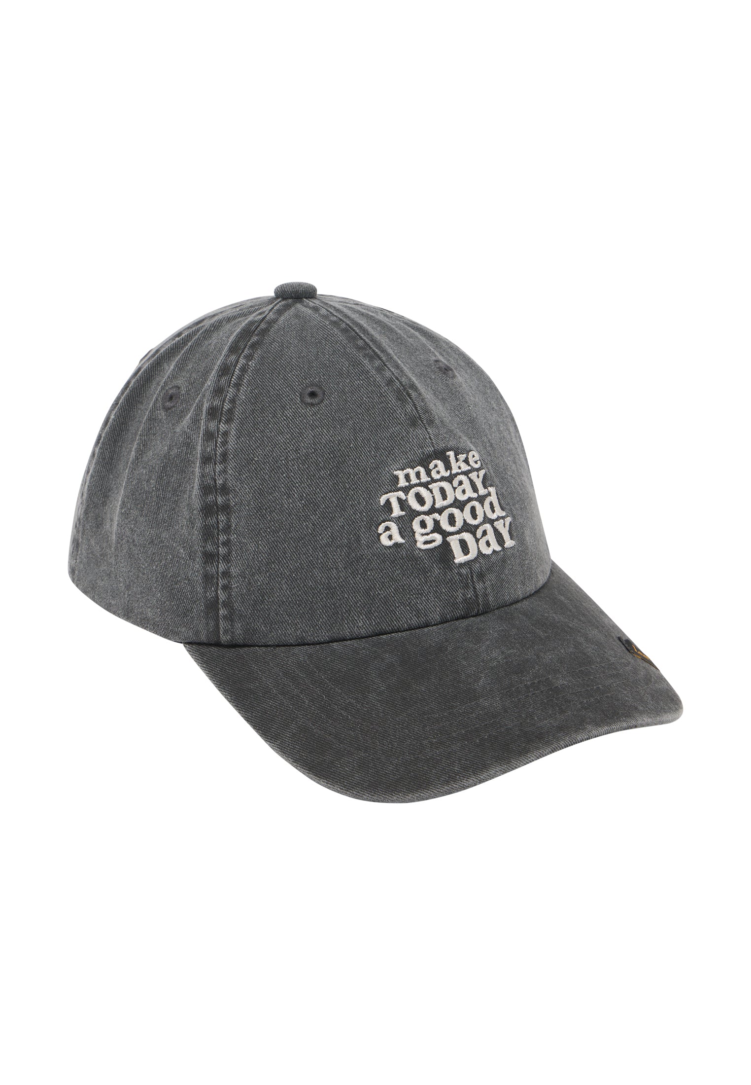 Day Cap in Washed Black