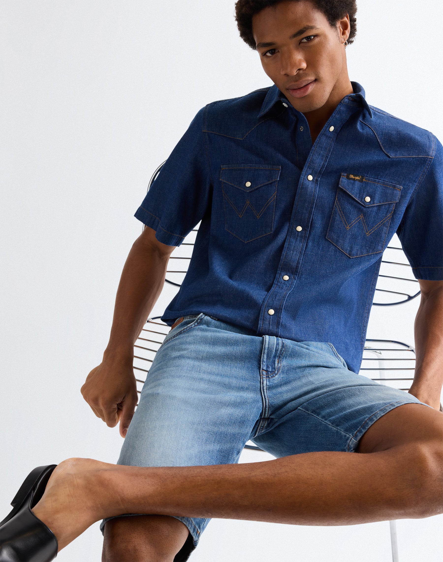 Texas Shorts in Harbor Blue Jeansshorts Wrangler