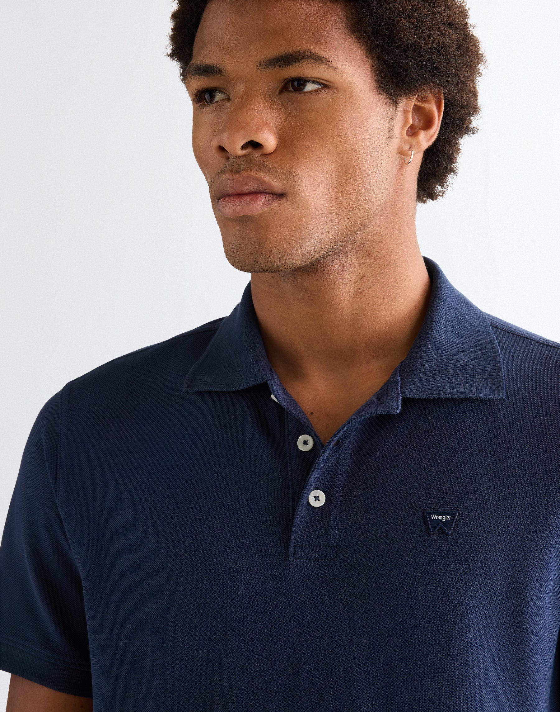 Polo Shirt in Navy T-Shirts Wrangler
