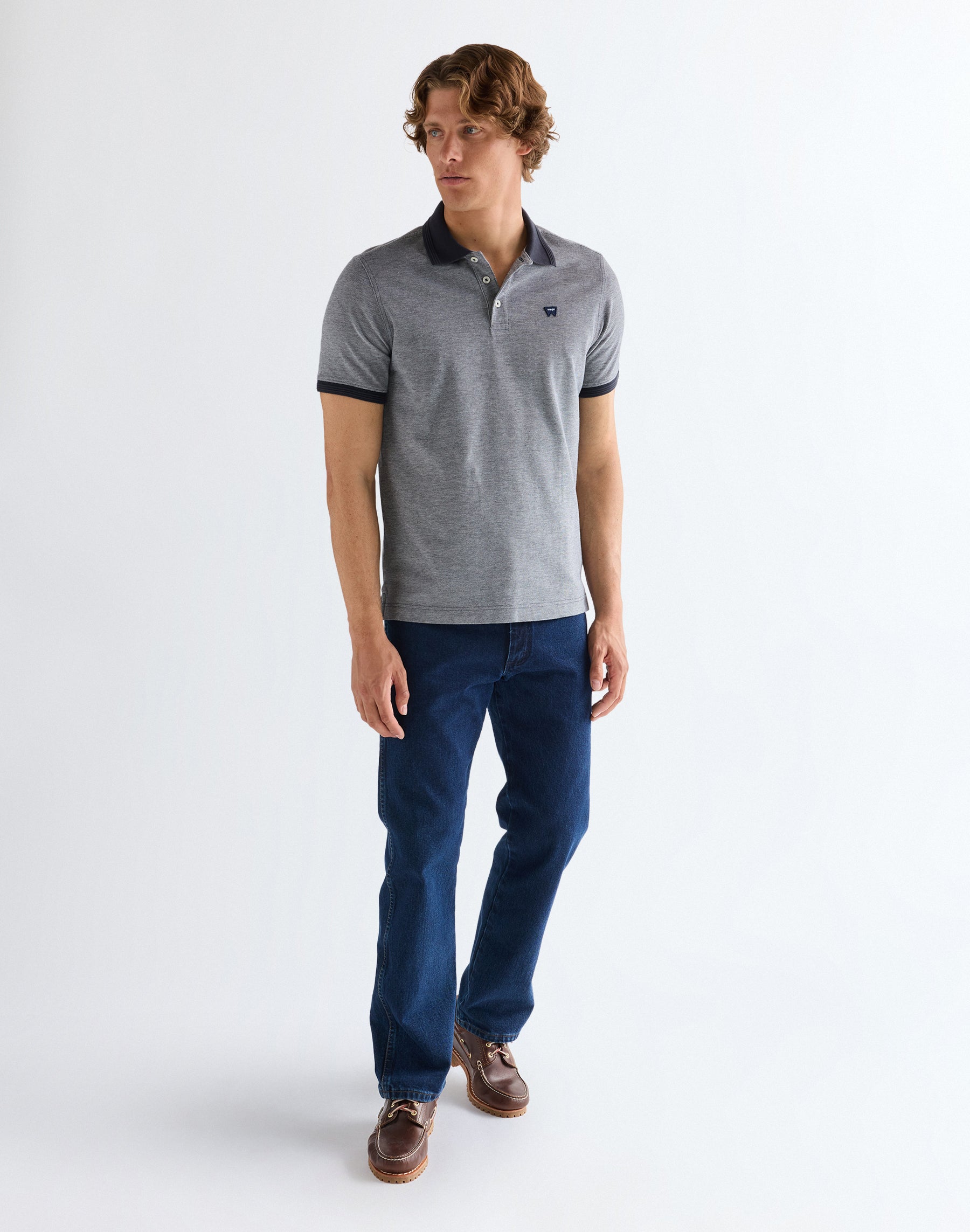 Refined Polo Shirt in Dark Navy T-Shirts Wrangler