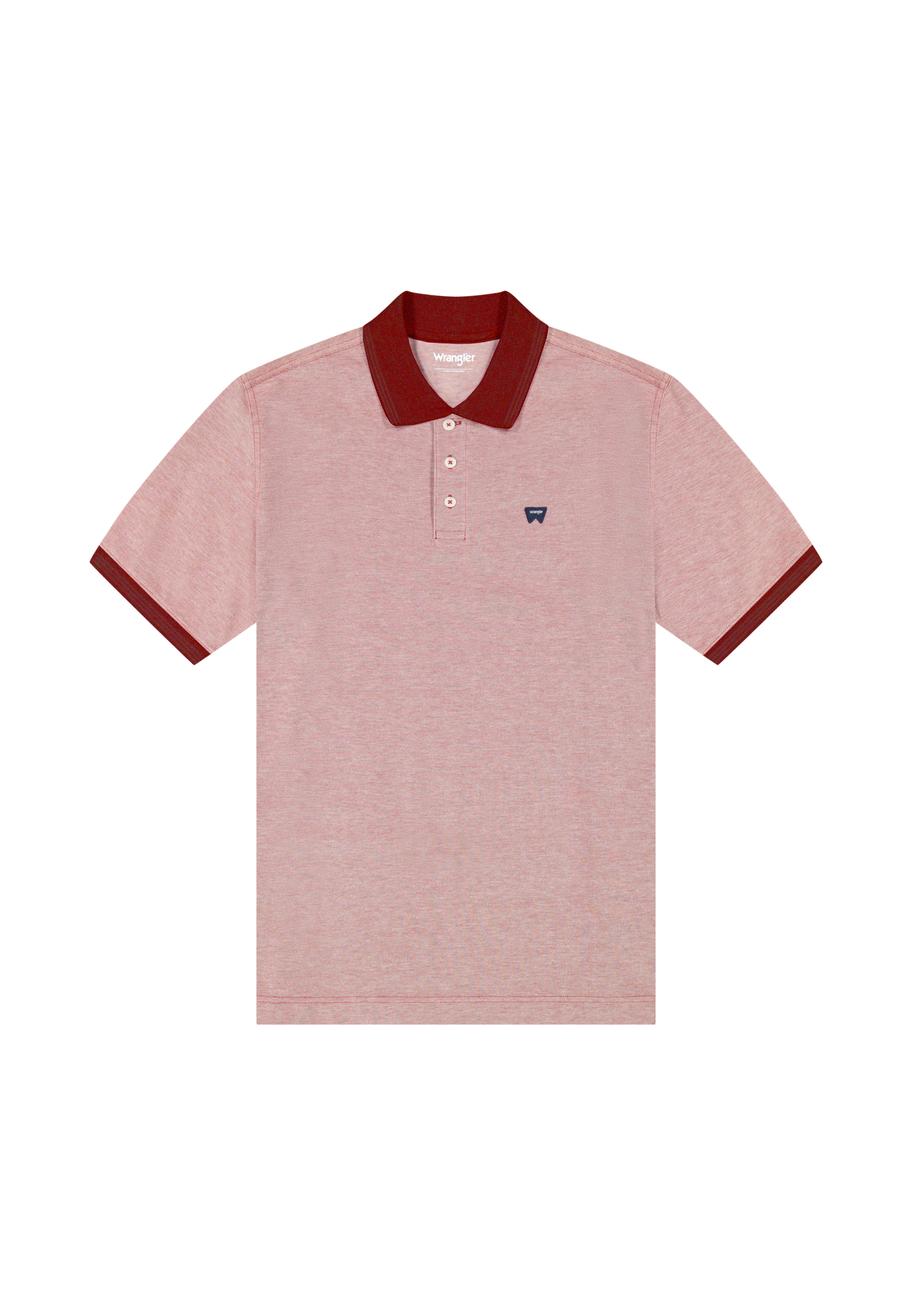 Refined Polo Shirt in Ruby Wine T-Shirts Wrangler