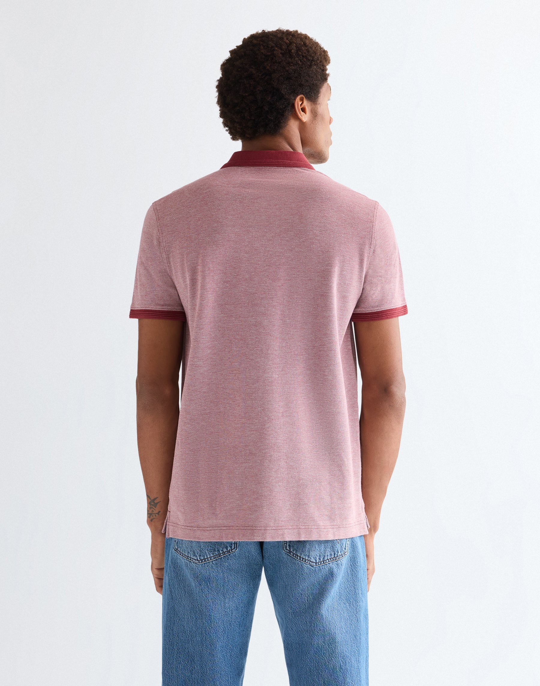 Refined Polo Shirt in Ruby Wine T-Shirts Wrangler